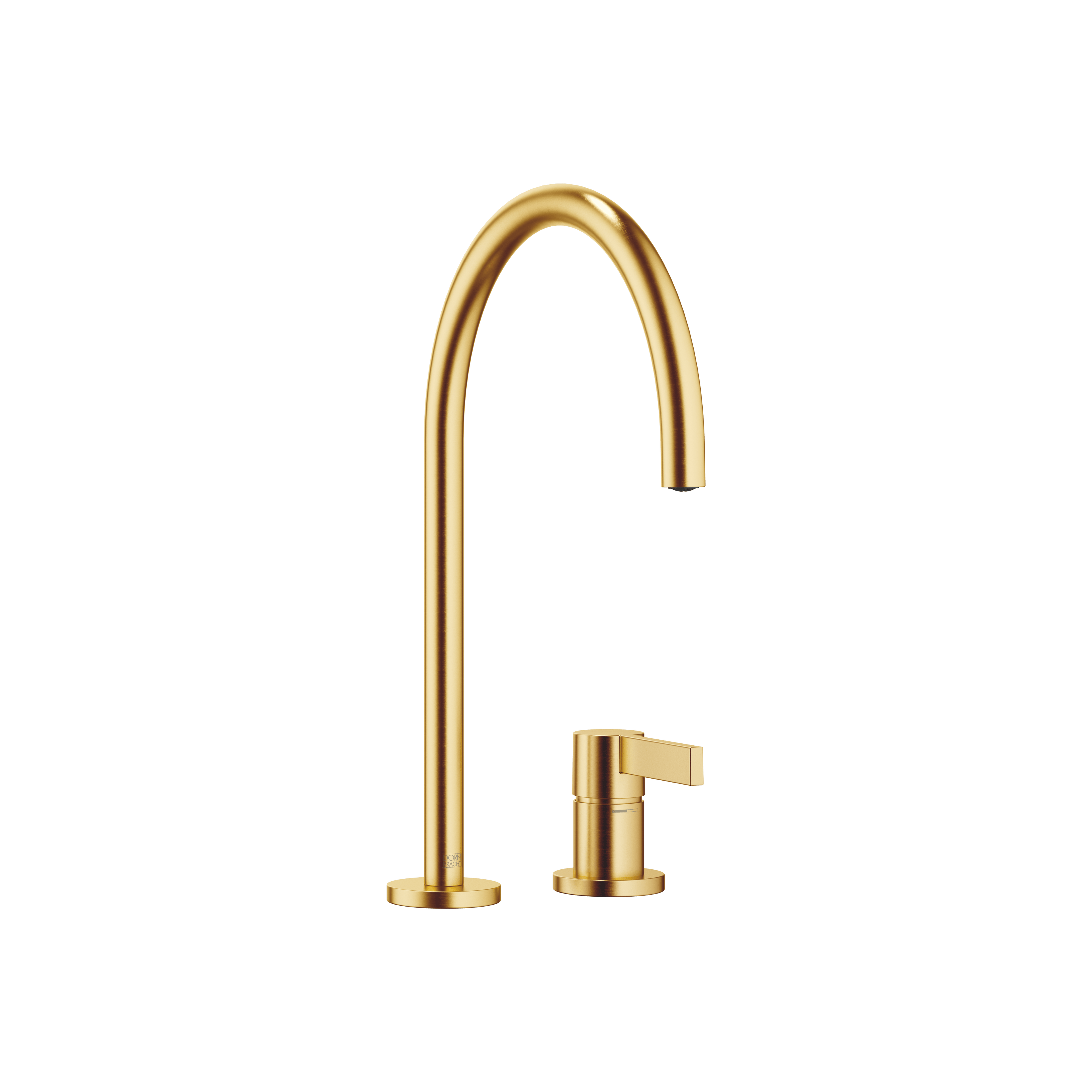 TARA ULTRA Two-hole mixer with individual rosettes in Brushed Durabrass (23kt Gold)