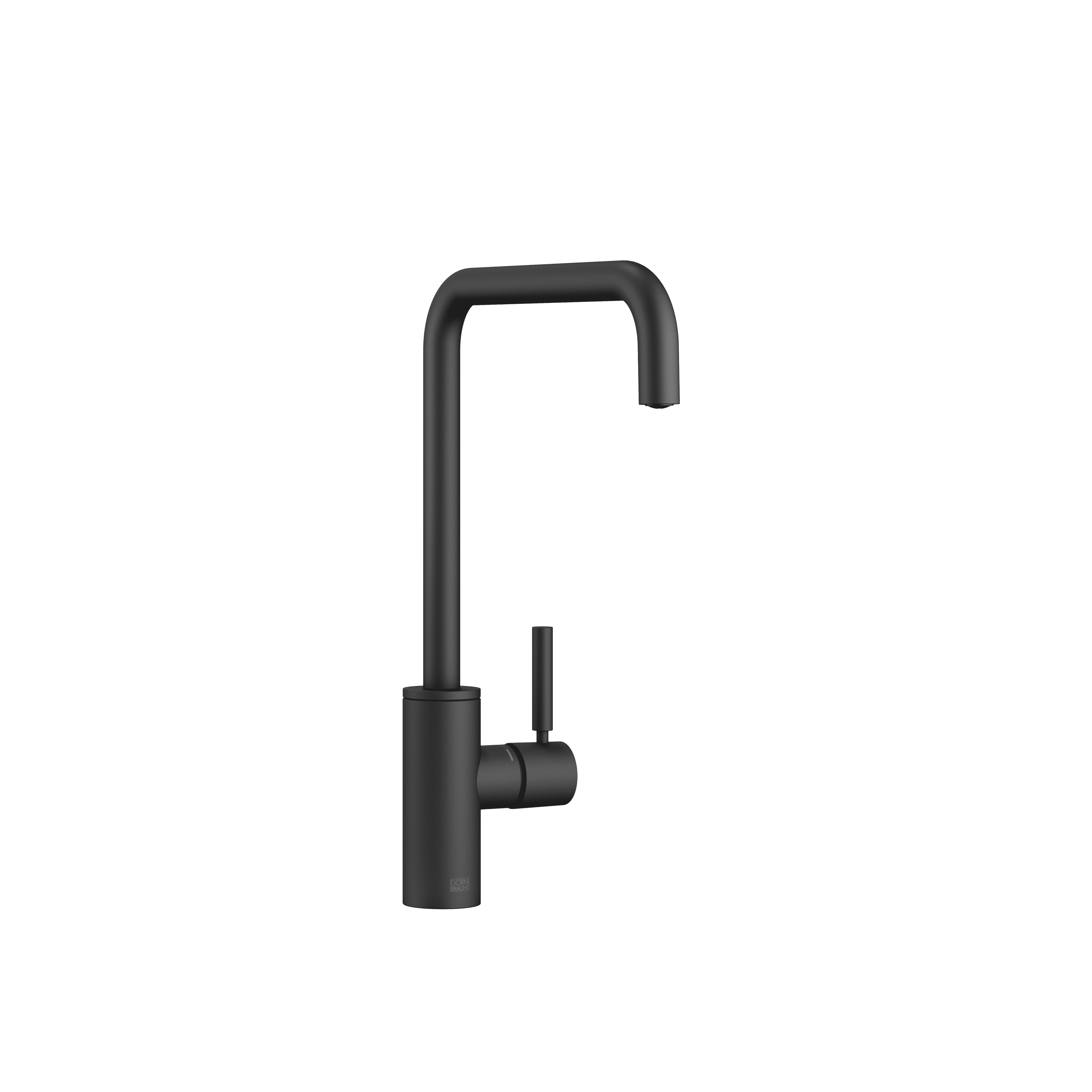 META SQUARE Single-lever mixer for rinsing/Profi spray in Matte Black