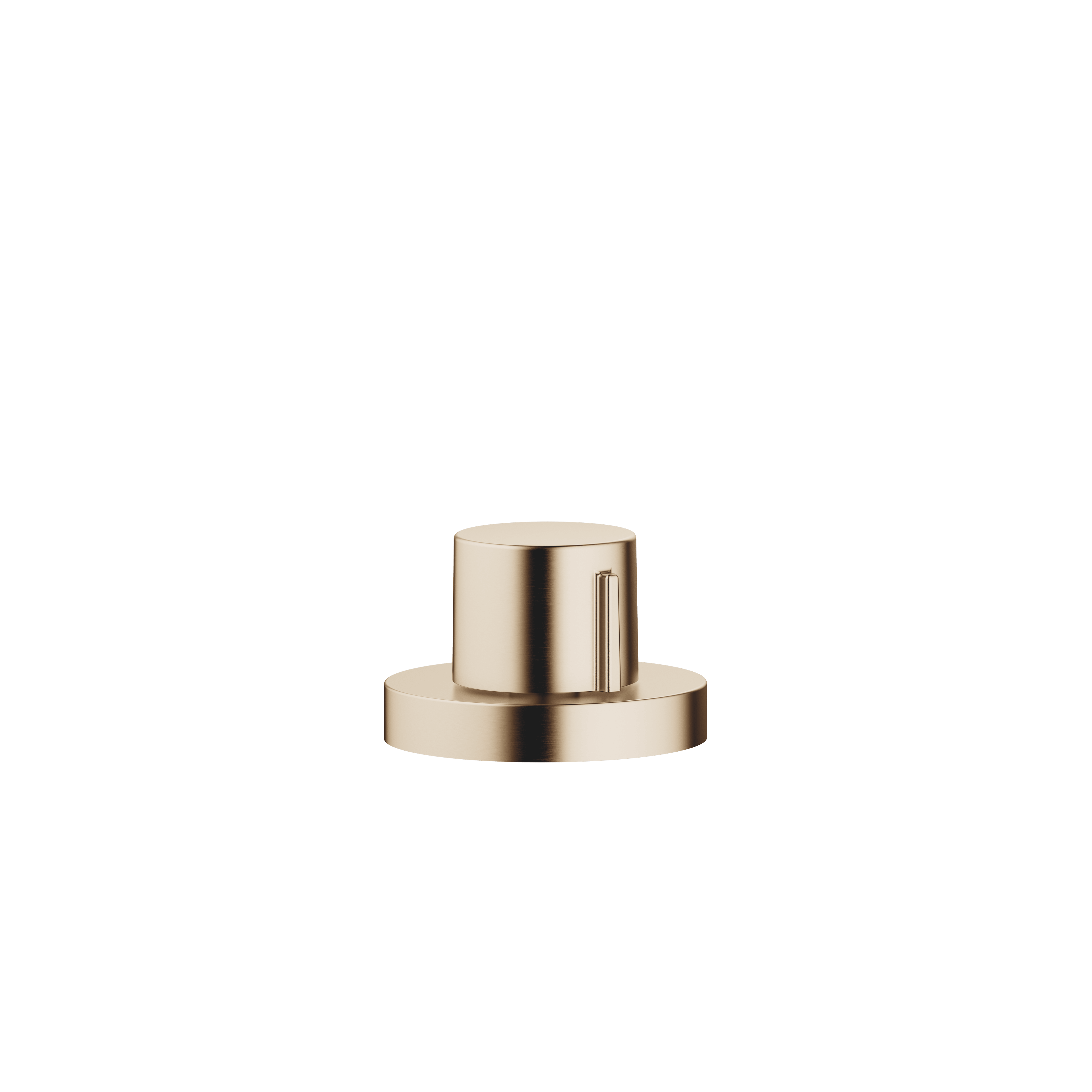 Strainer waste with control handle in Brushed Champagne (22kt Gold)