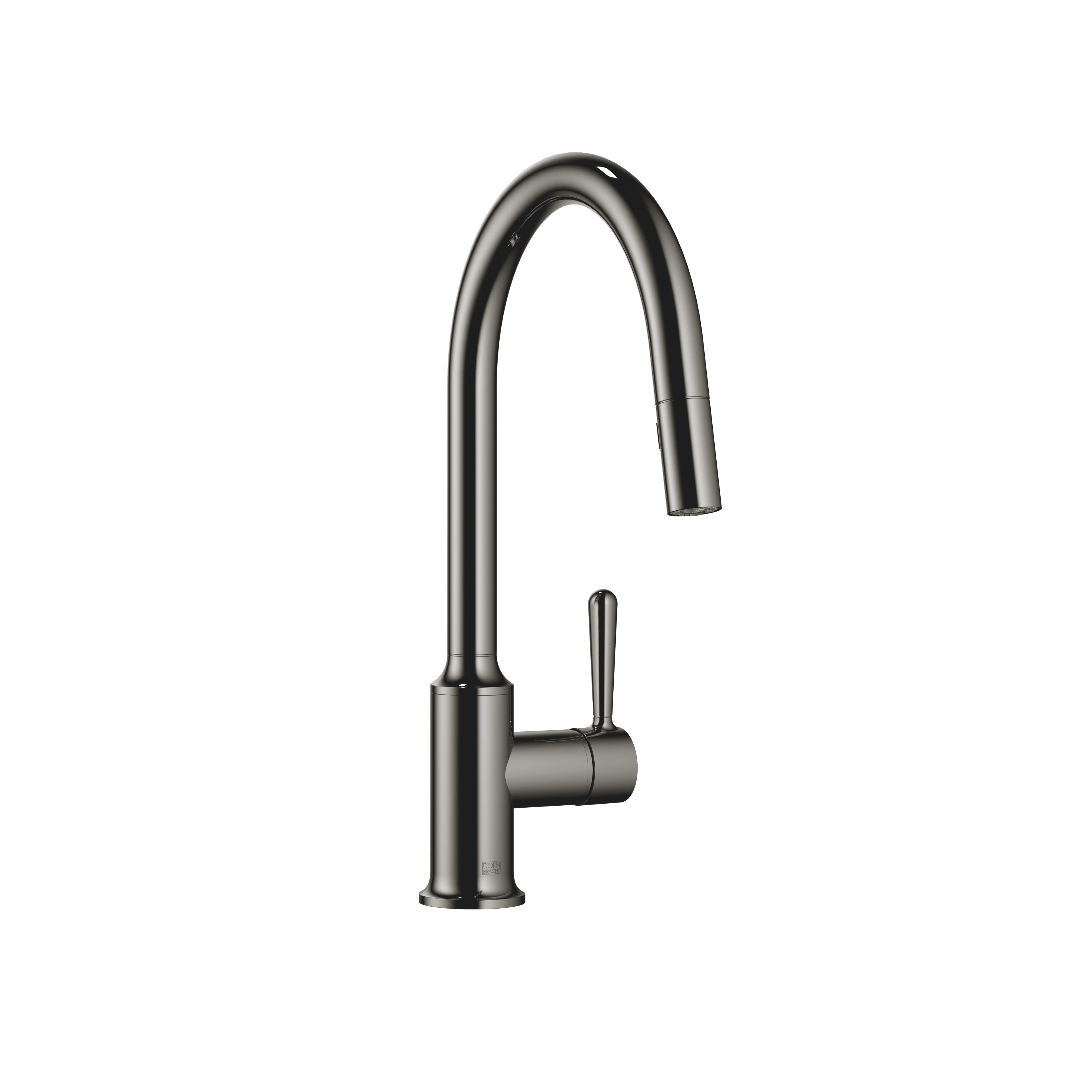 VAIA Single-lever mixer Pull-down with spray function in Dark Chrome