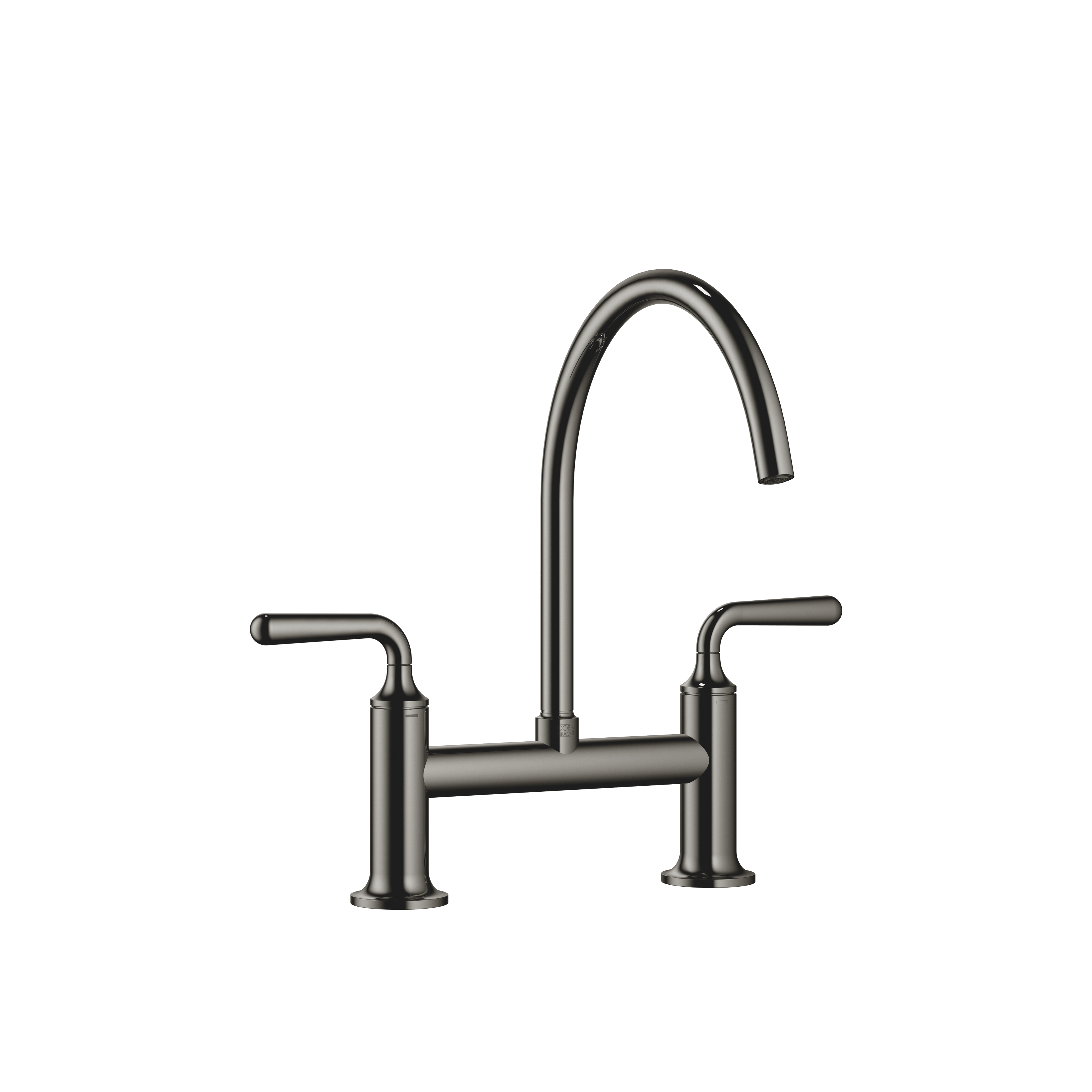 VAIA Two-hole bridge mixer for rinsing/Profi spray in Dark Chrome
