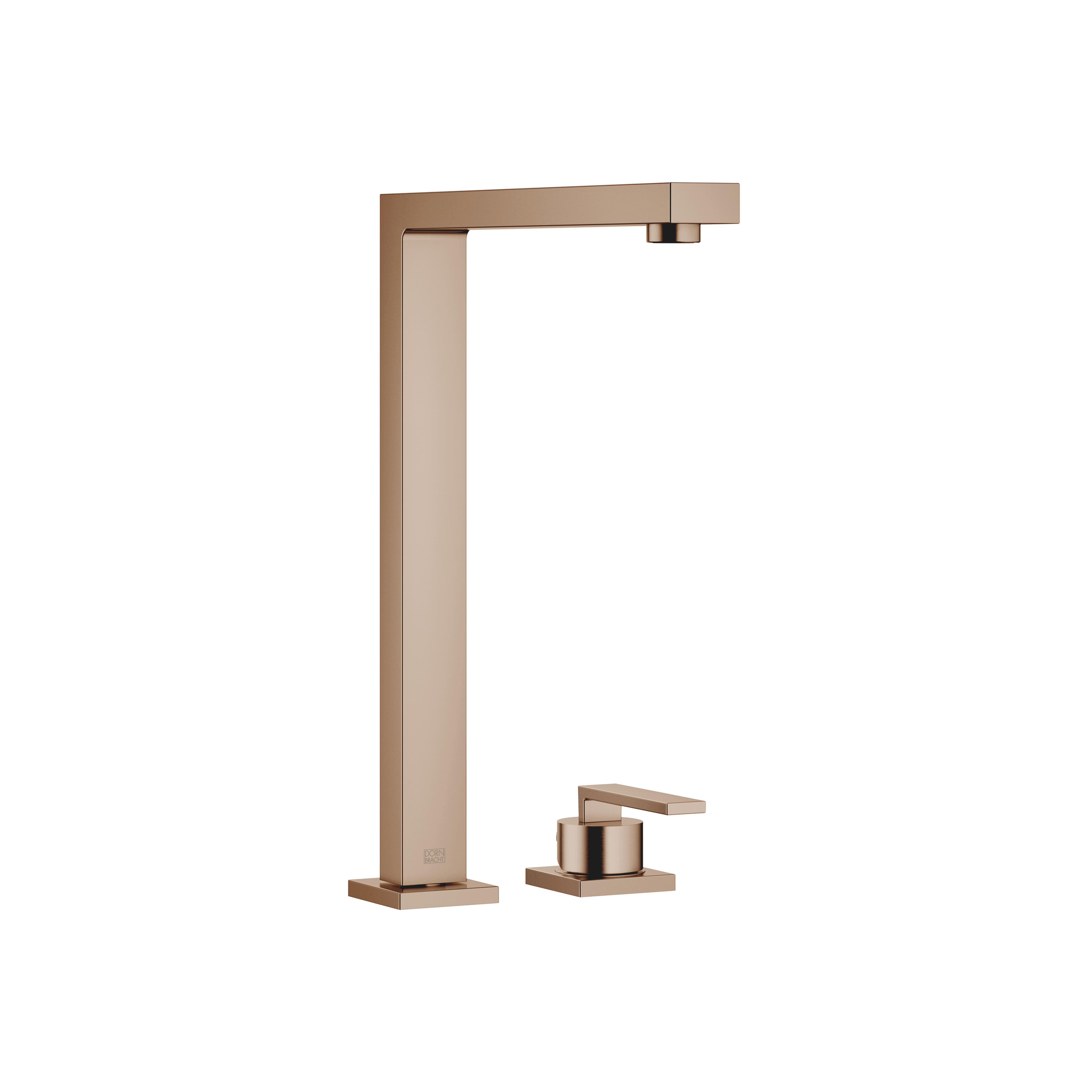 LOT Two-hole mixer with individual rosettes in Brushed Bronze (PVD)