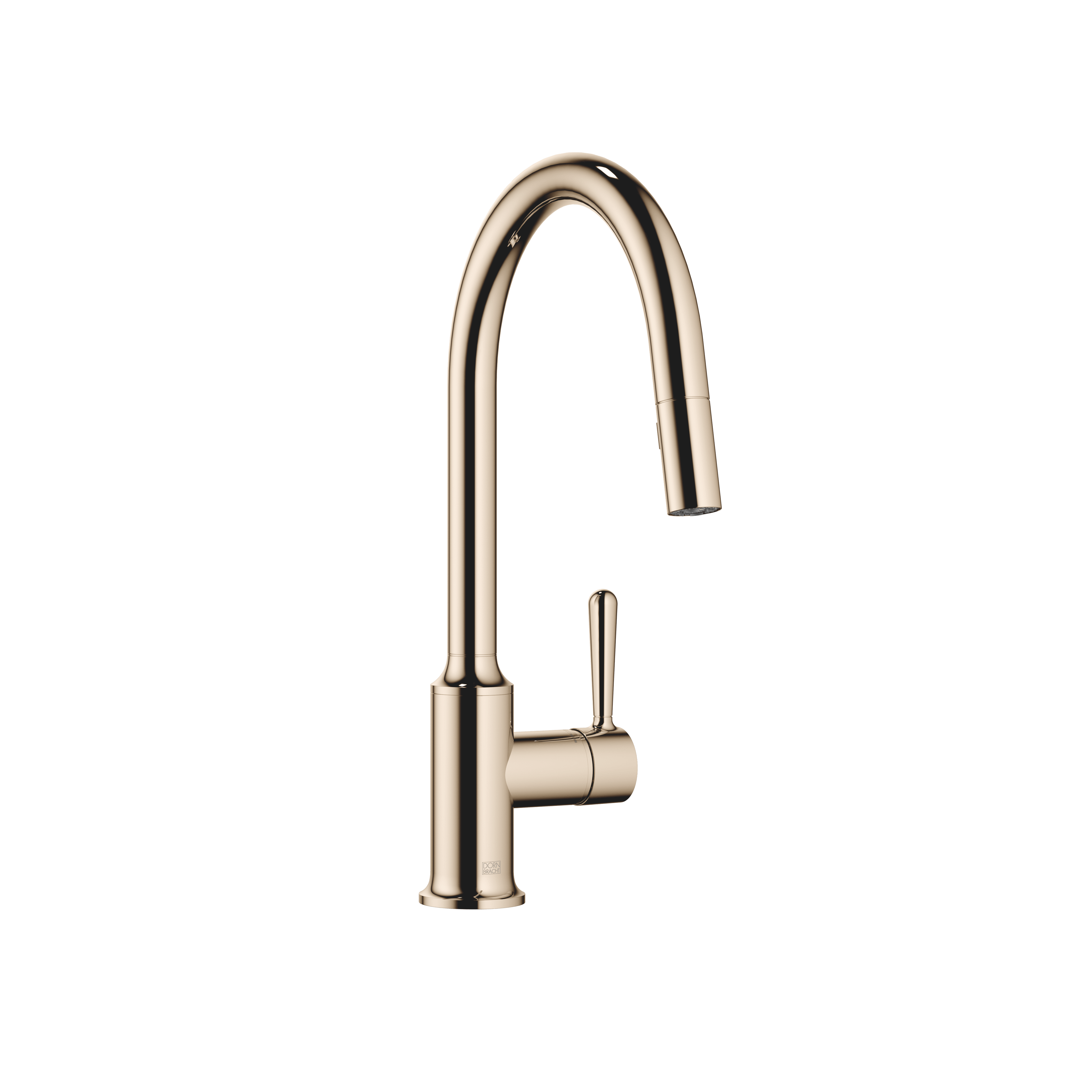 VAIA Single-lever mixer Pull-down with spray function in Champagne (22kt Gold)