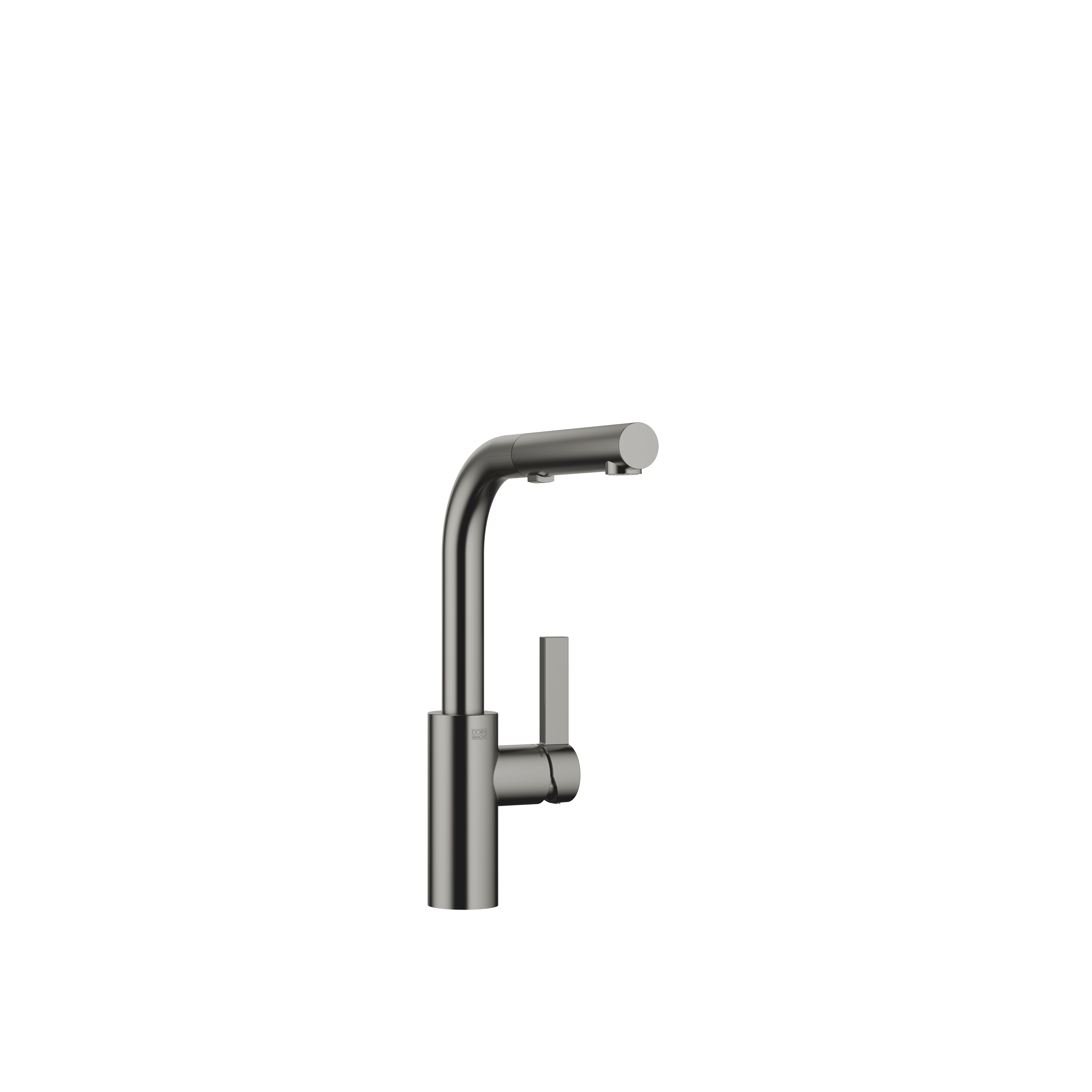 ELIO Single-lever mixer Pull-out with spray function in Brushed Dark Platinum