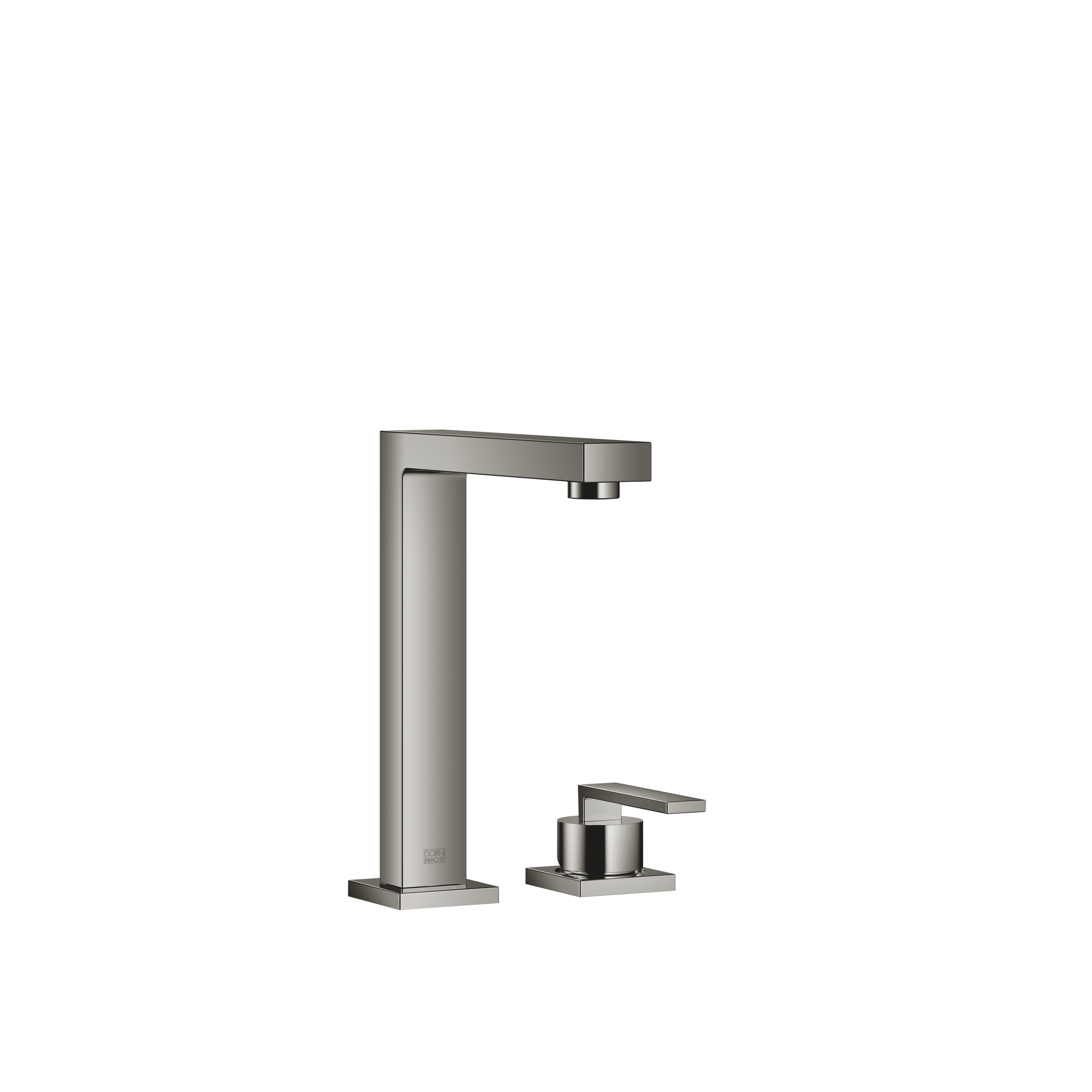 LOT BAR TAP Two-hole mixer with individual rosettes in Dark Chrome