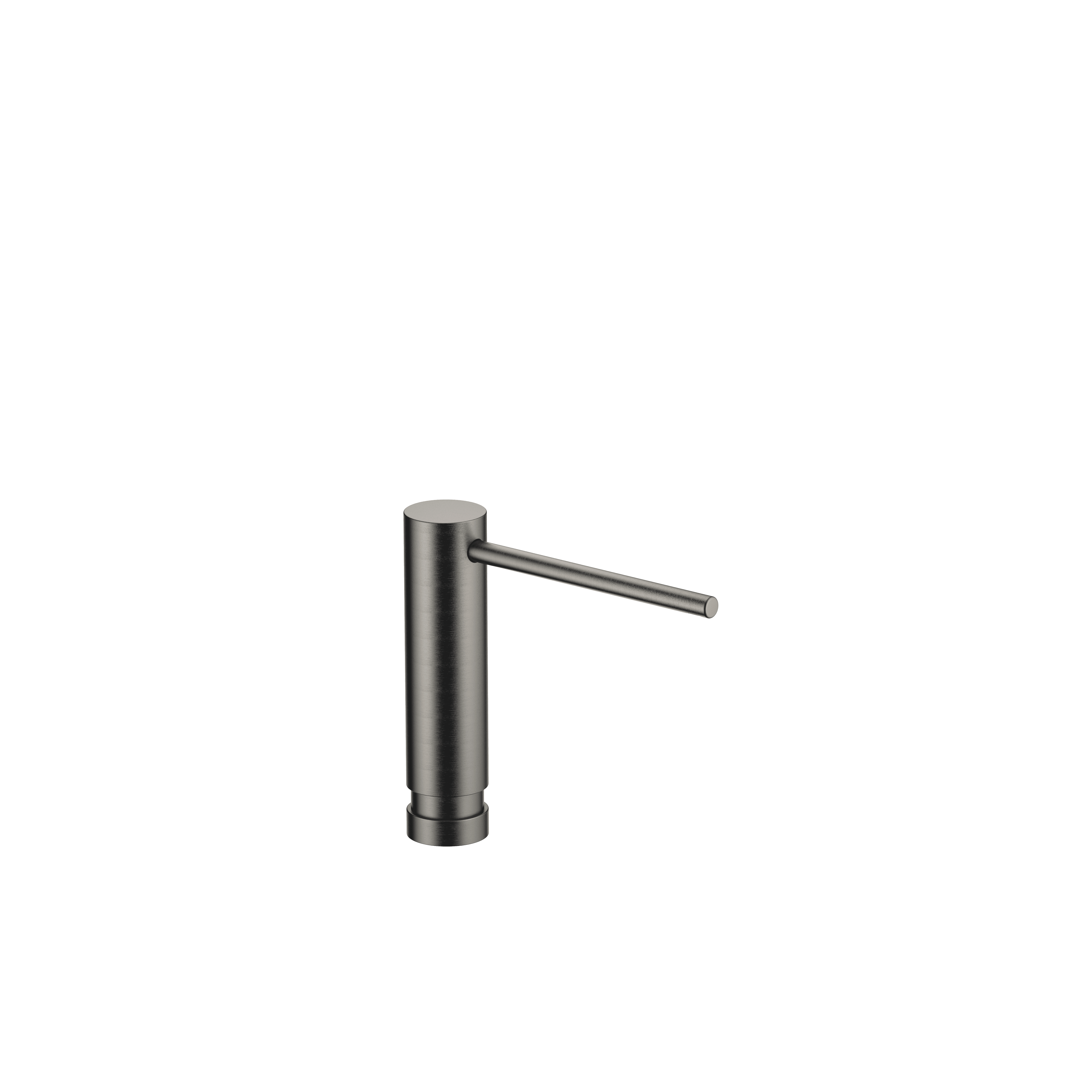 Dispenser without rosette in Brushed Dark Platinum