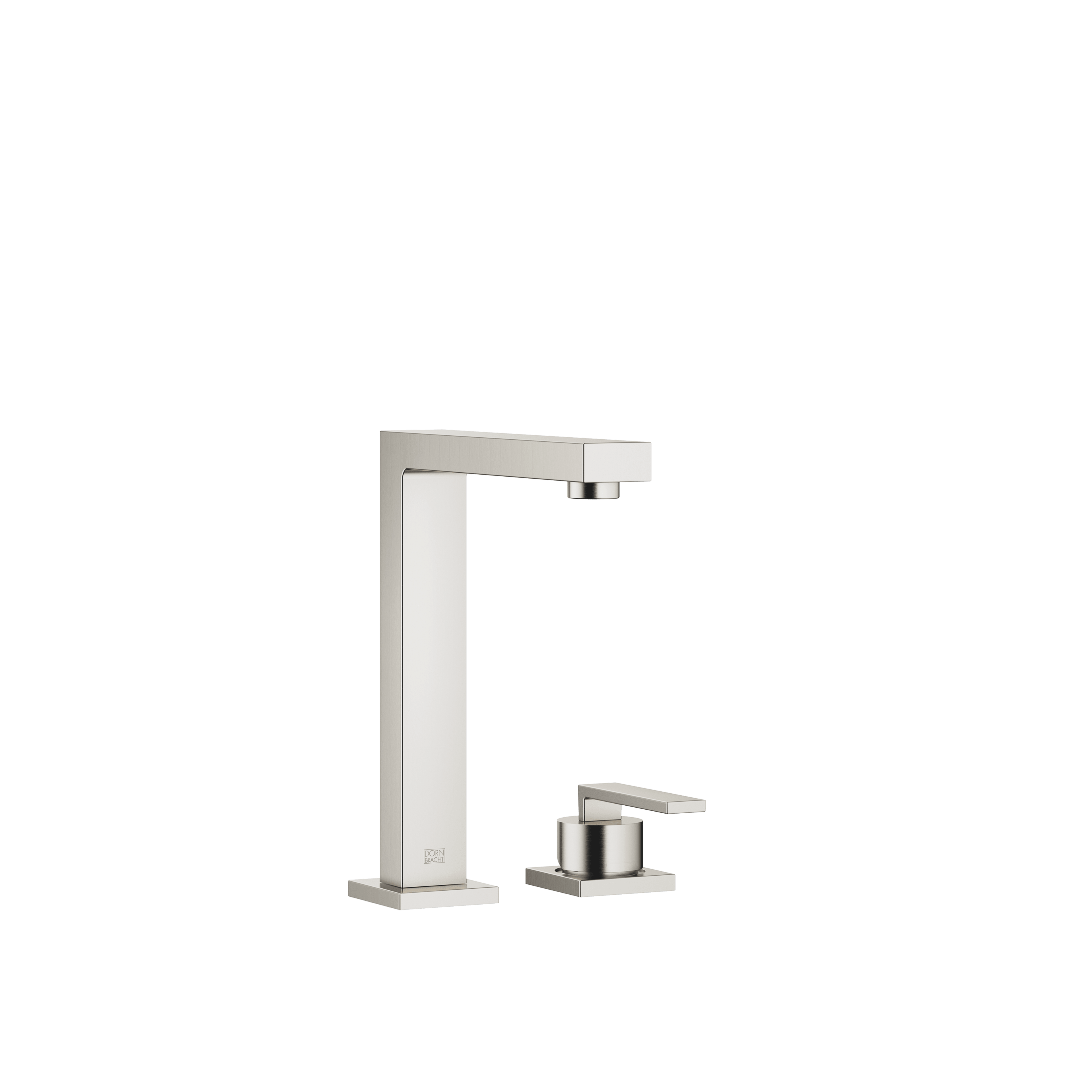 LOT BAR TAP Two-hole mixer with individual rosettes in Brushed Platinum