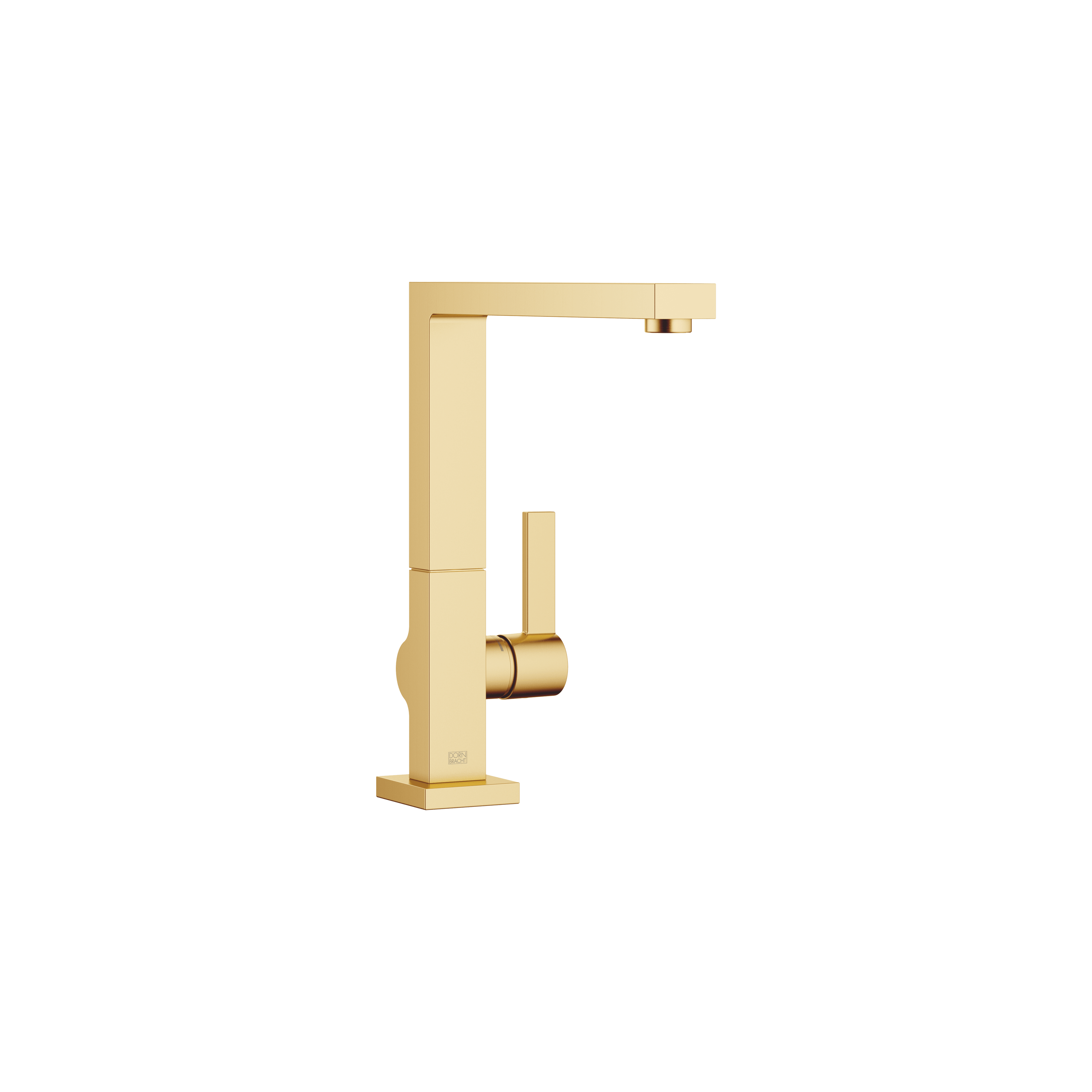LOT Single-lever mixer for rinsing/Profi spray in Brushed Durabrass (23kt Gold)