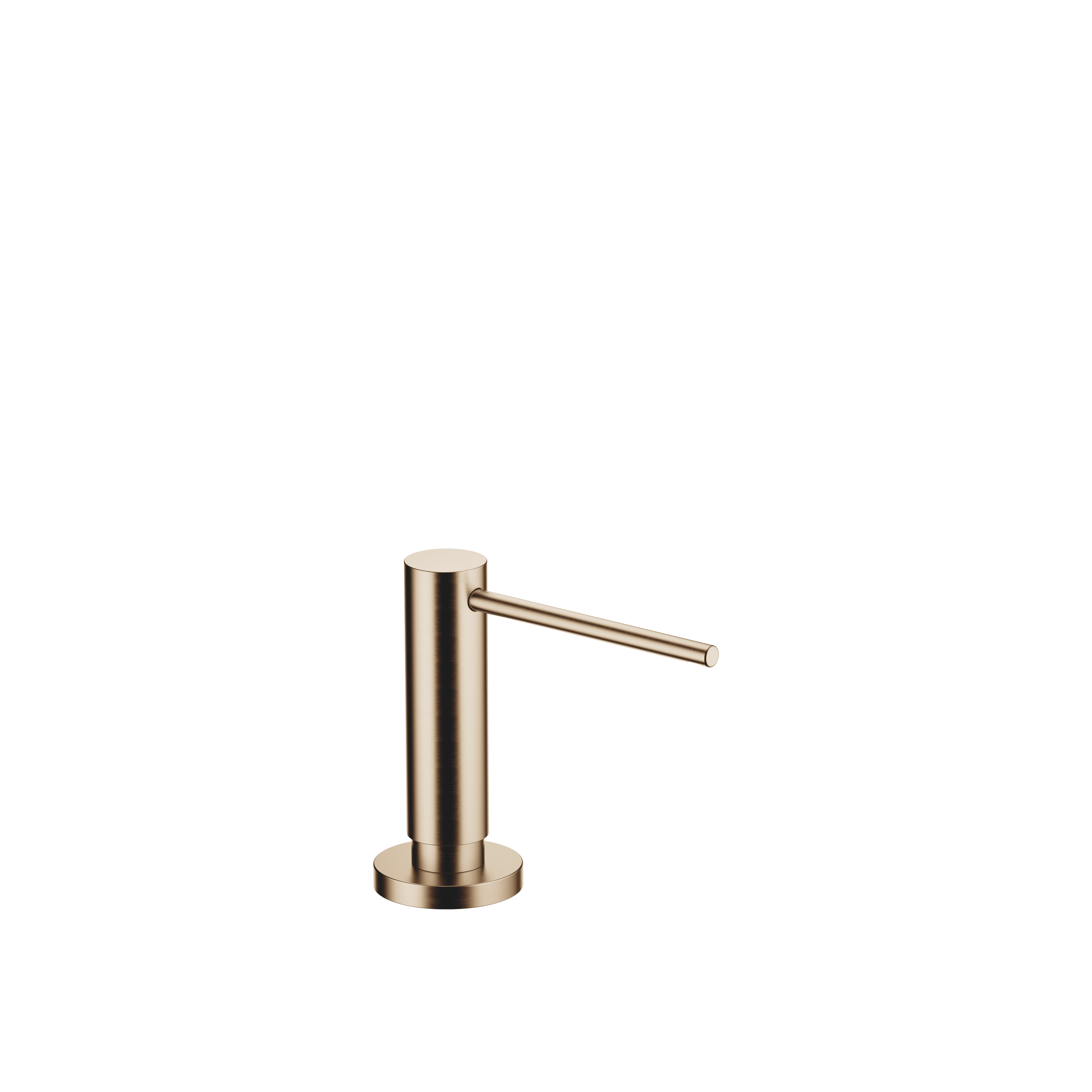 Dispenser with rosette in Brushed Champagne (22kt Gold)
