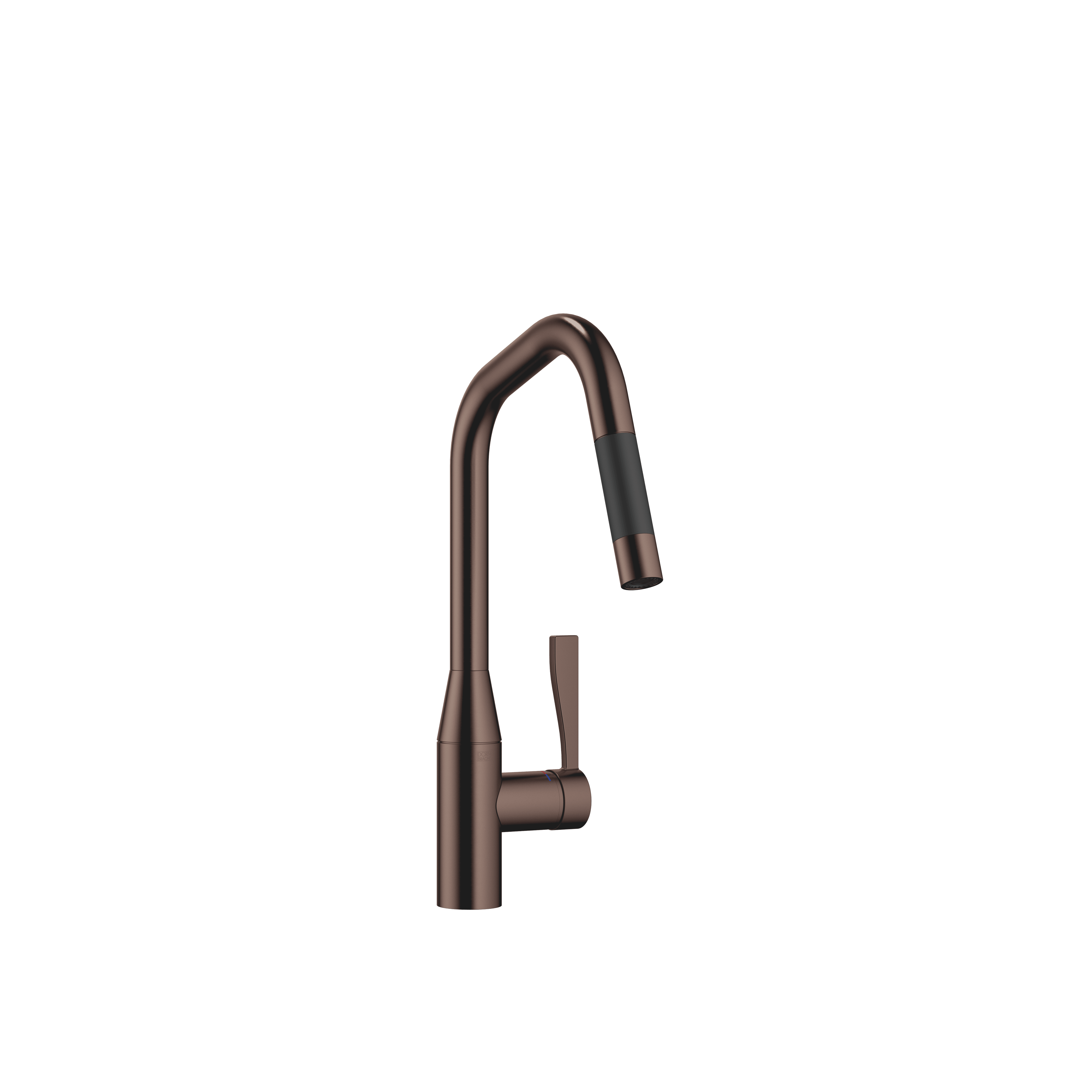 SYNC Single-lever mixer Pull-down with spray function in Brushed Dark Bronze (PVD)