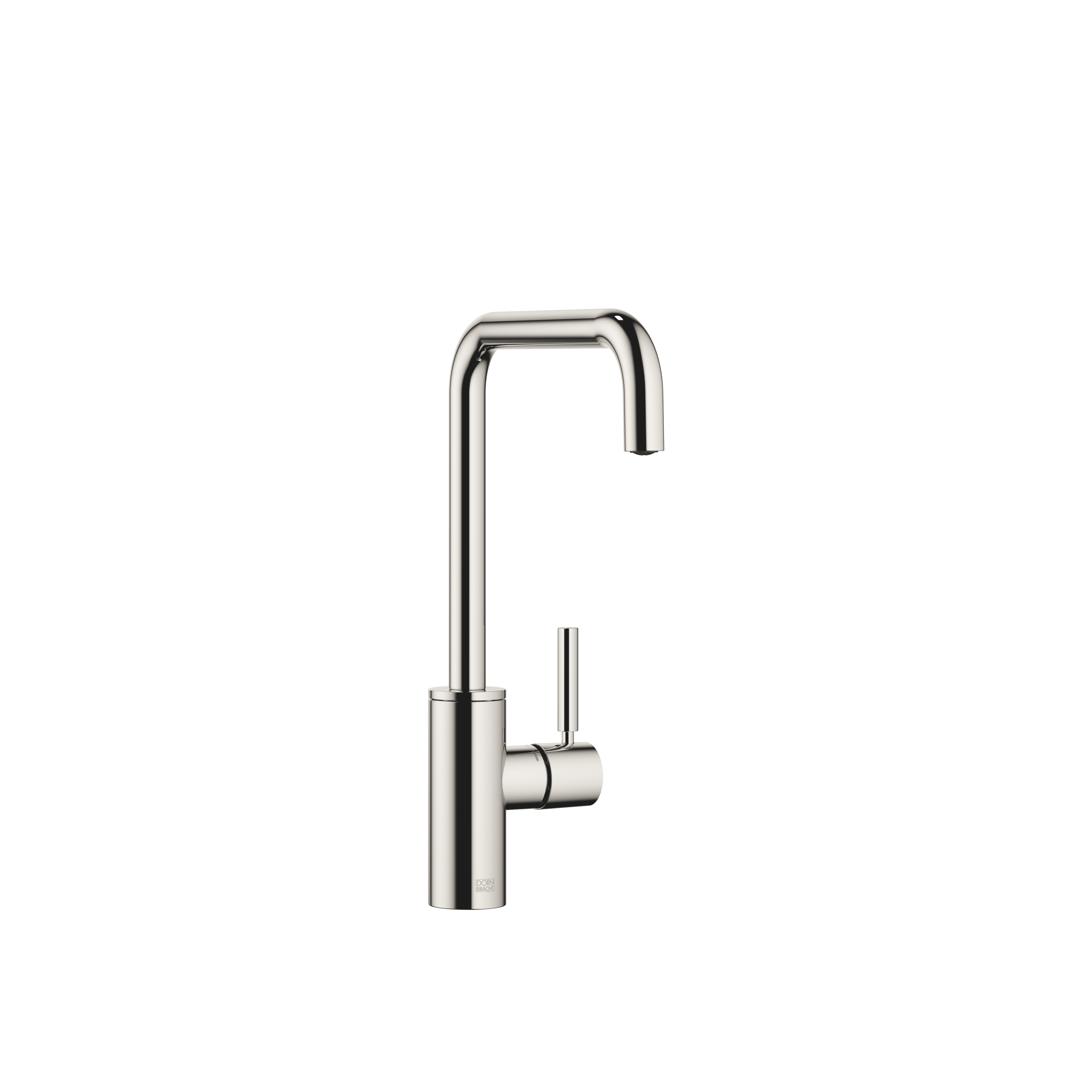 META SQUARE Single-lever mixer in Platinum