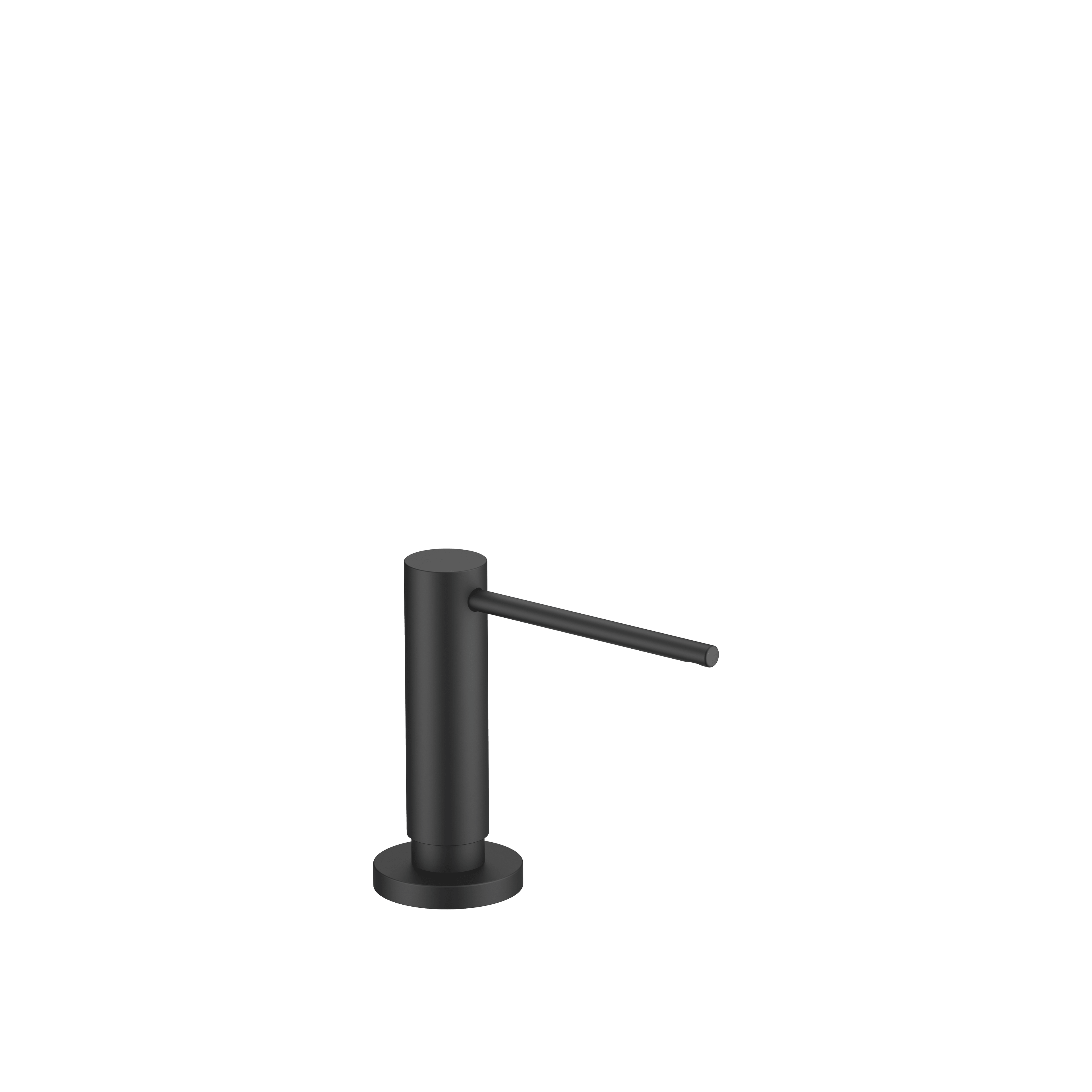 Dispenser with rosette in Matte Black
