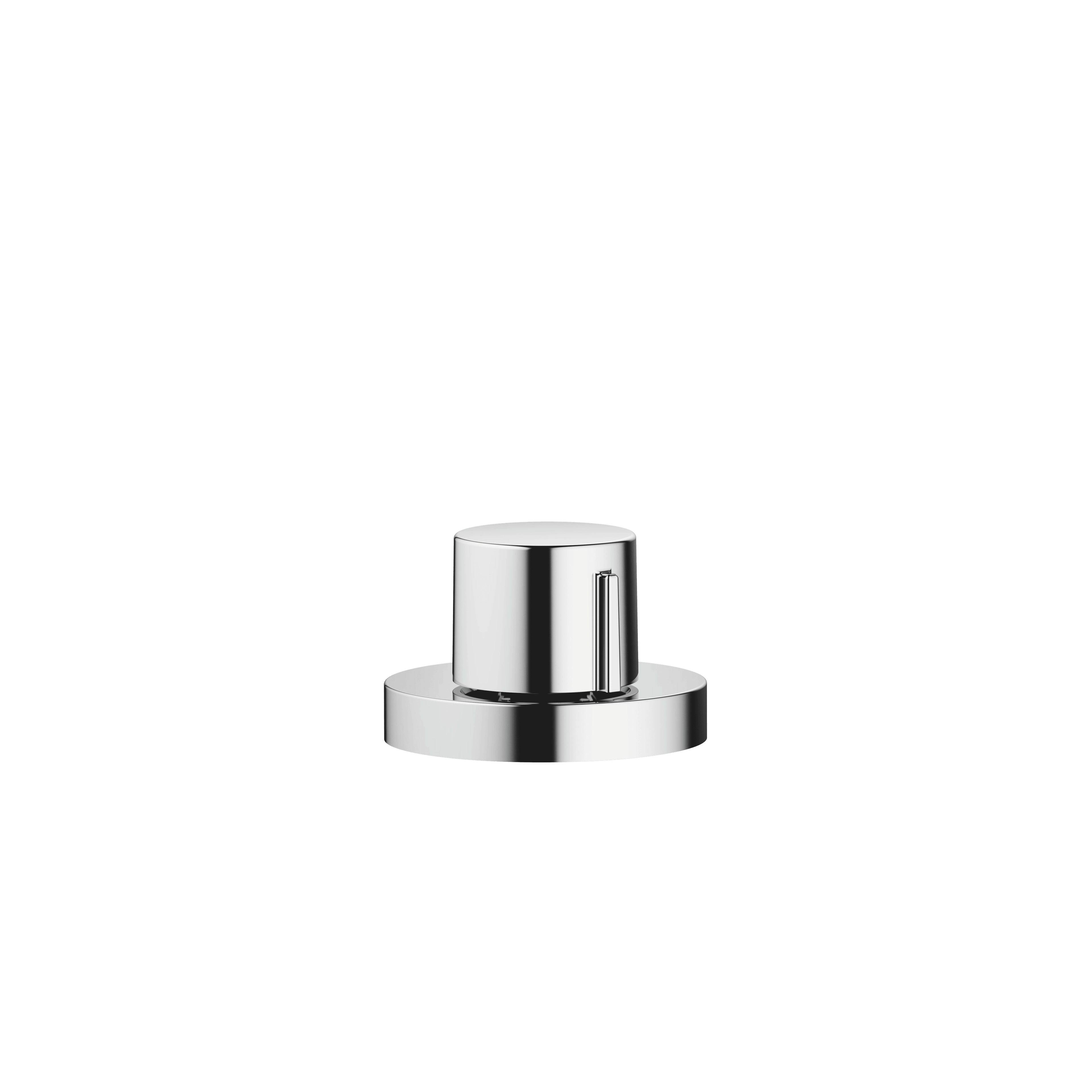 Strainer waste with control handle in Chrome