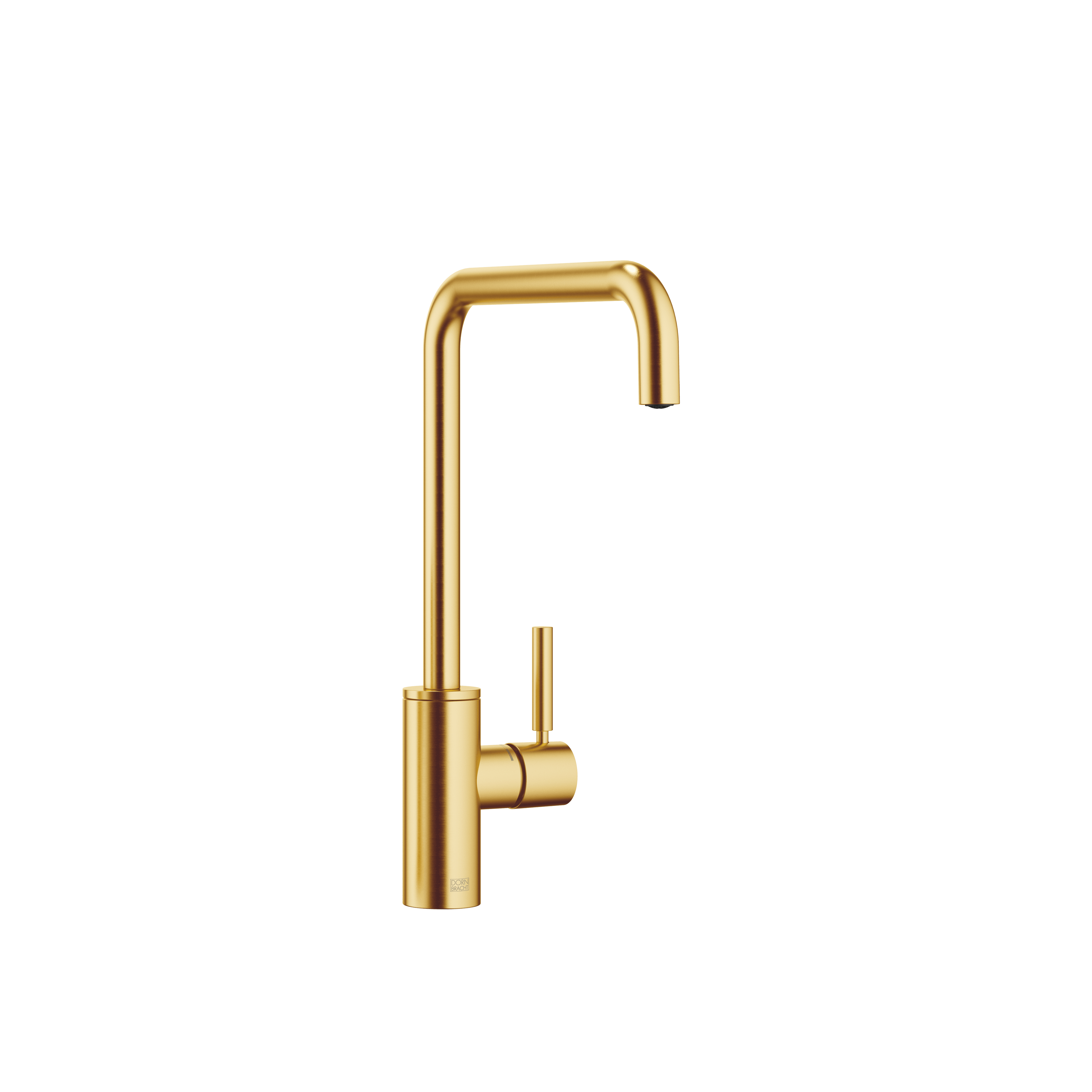 META SQUARE Single-lever mixer for rinsing/Profi spray in Brushed Durabrass (23kt Gold)