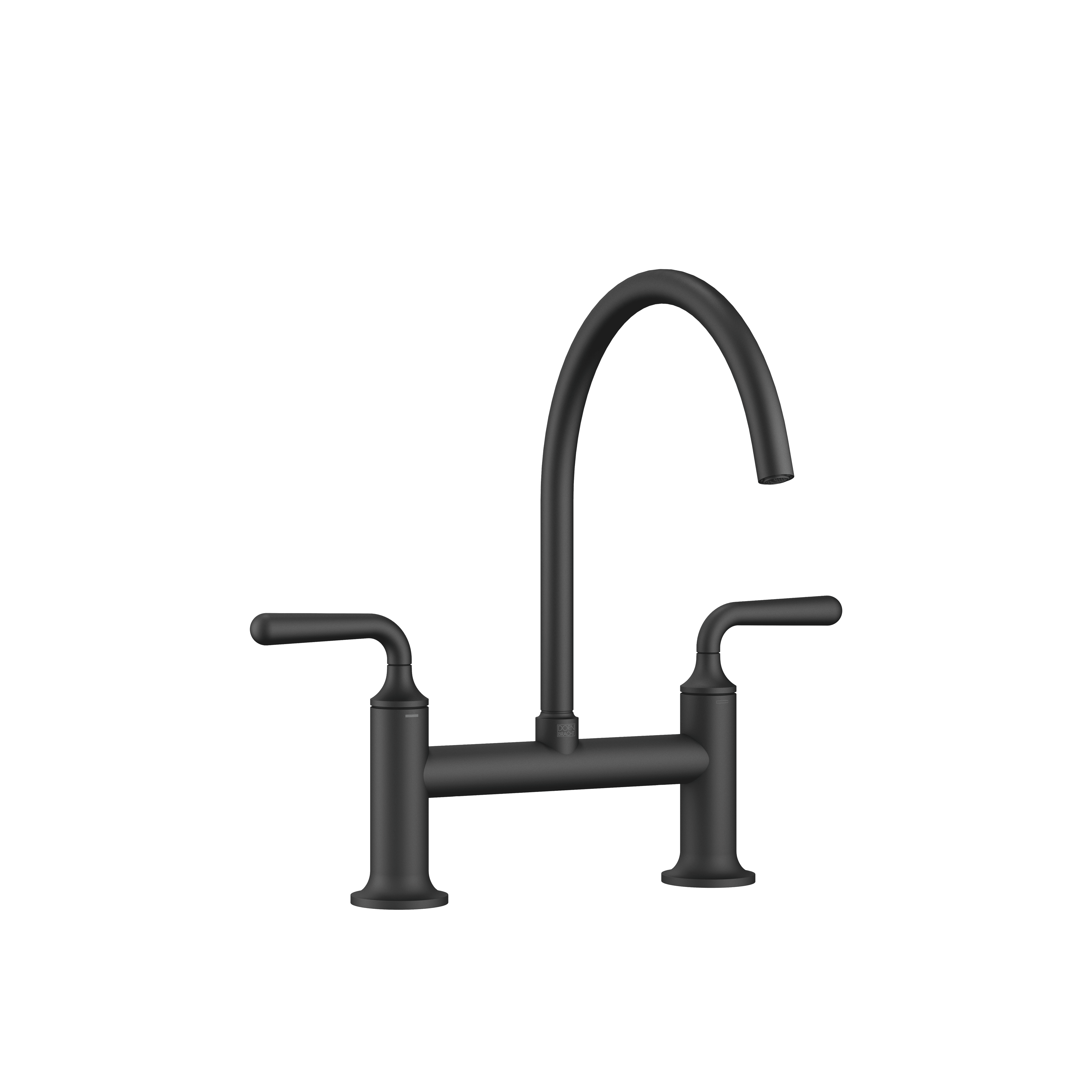 VAIA Two-hole bridge mixer for rinsing/Profi spray in Matte Black