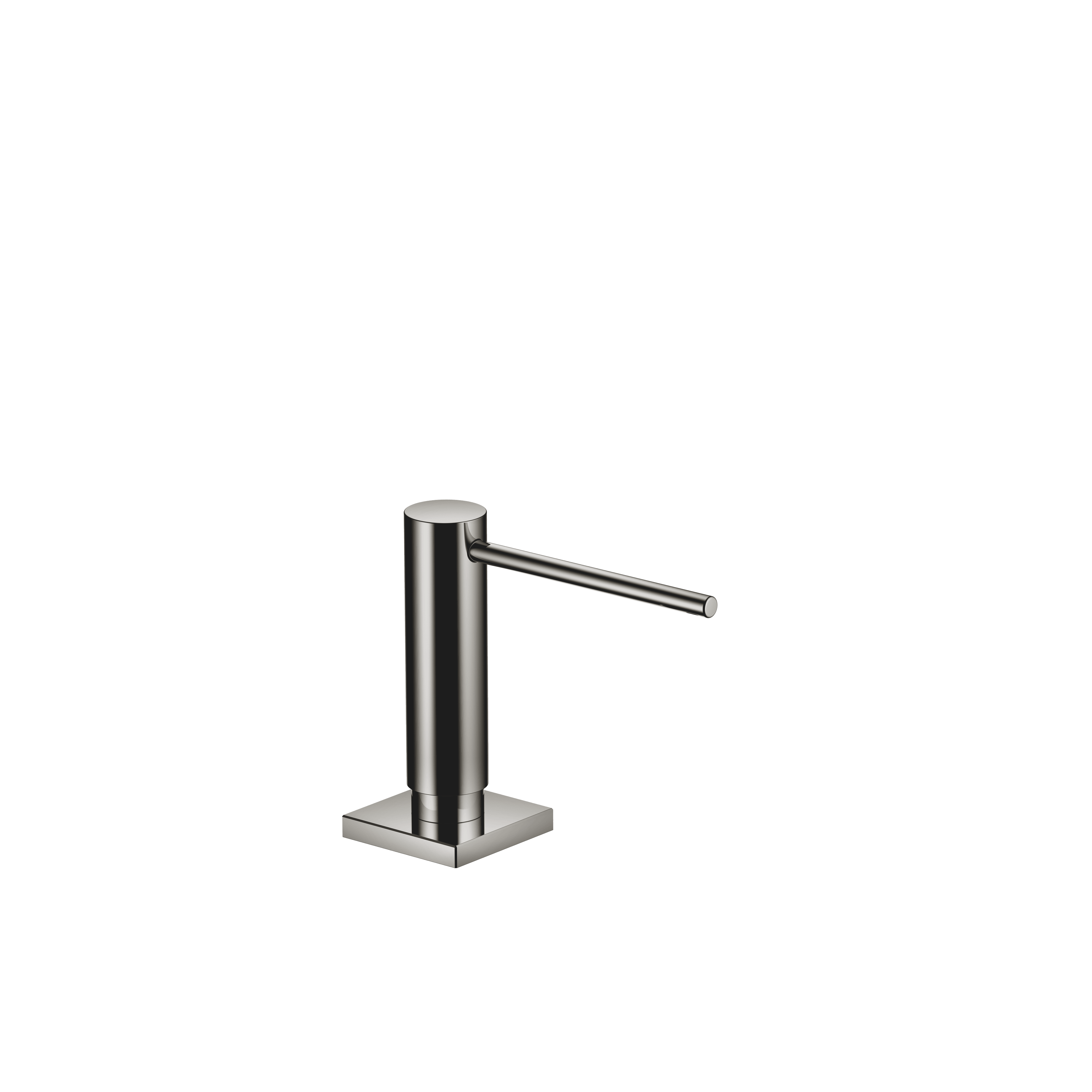 Dispenser with rosette in Dark Chrome