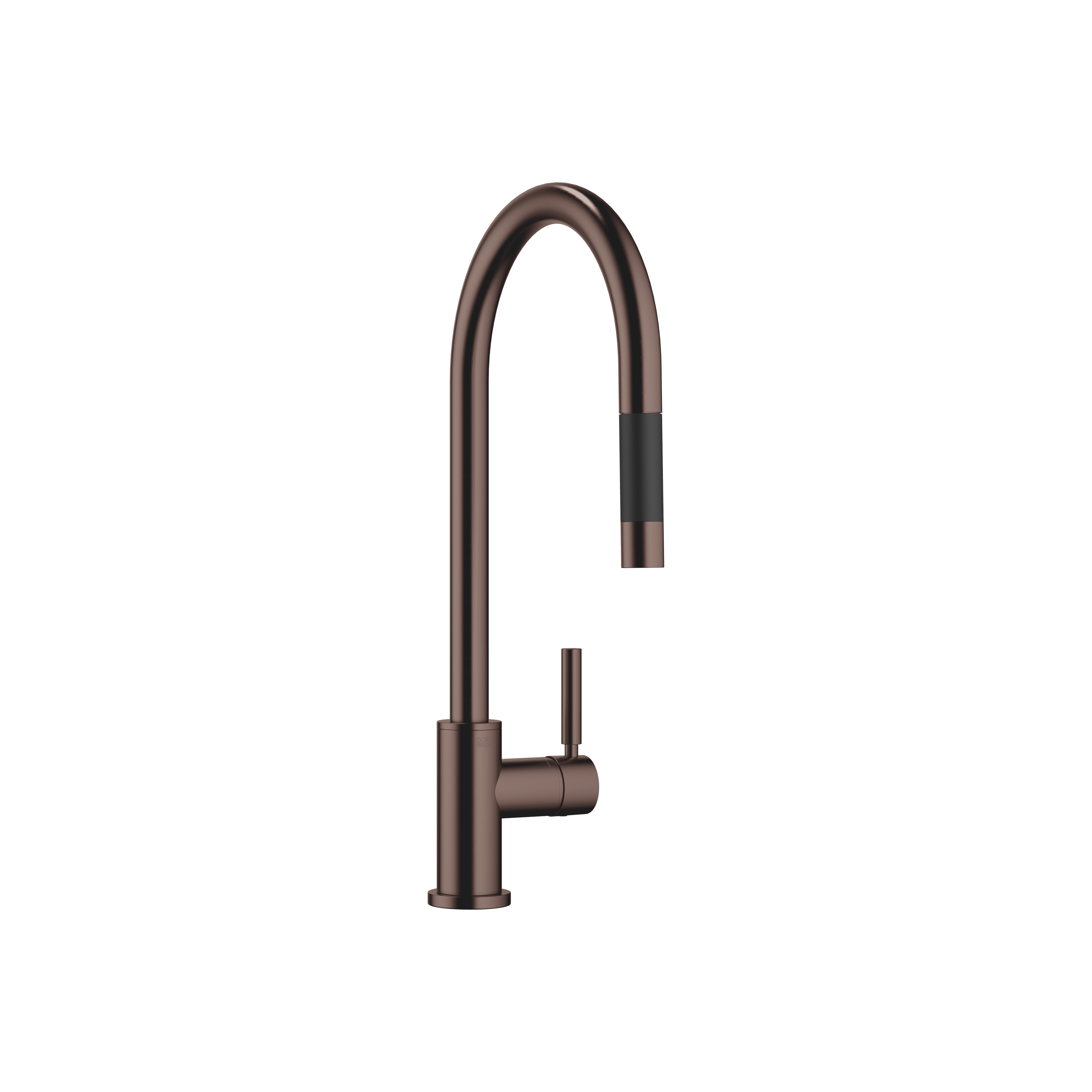 TARA Single-lever mixer Pull-down with spray function in Brushed Dark Bronze (PVD)