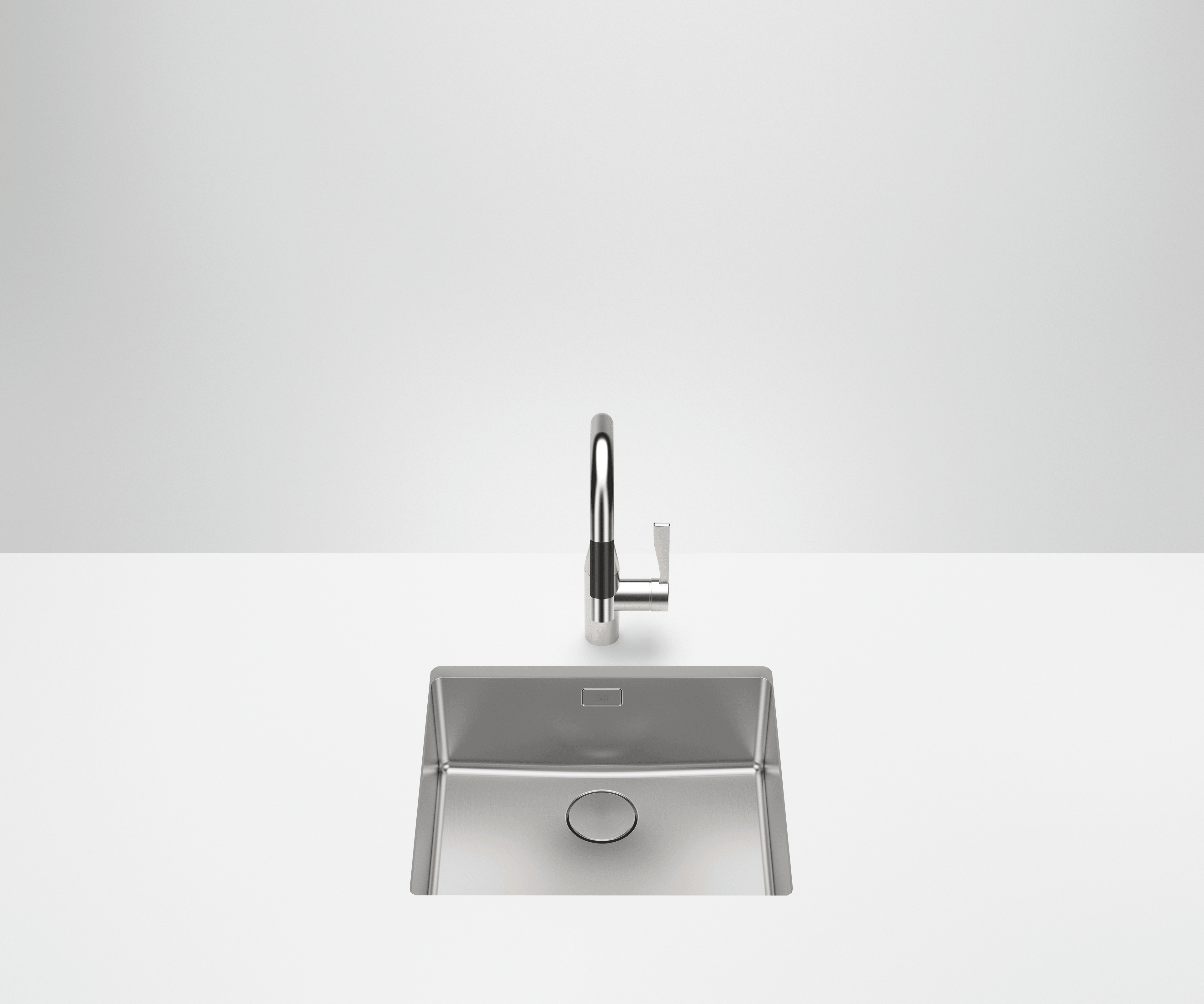 Single sink in Brushed Stainless Steel