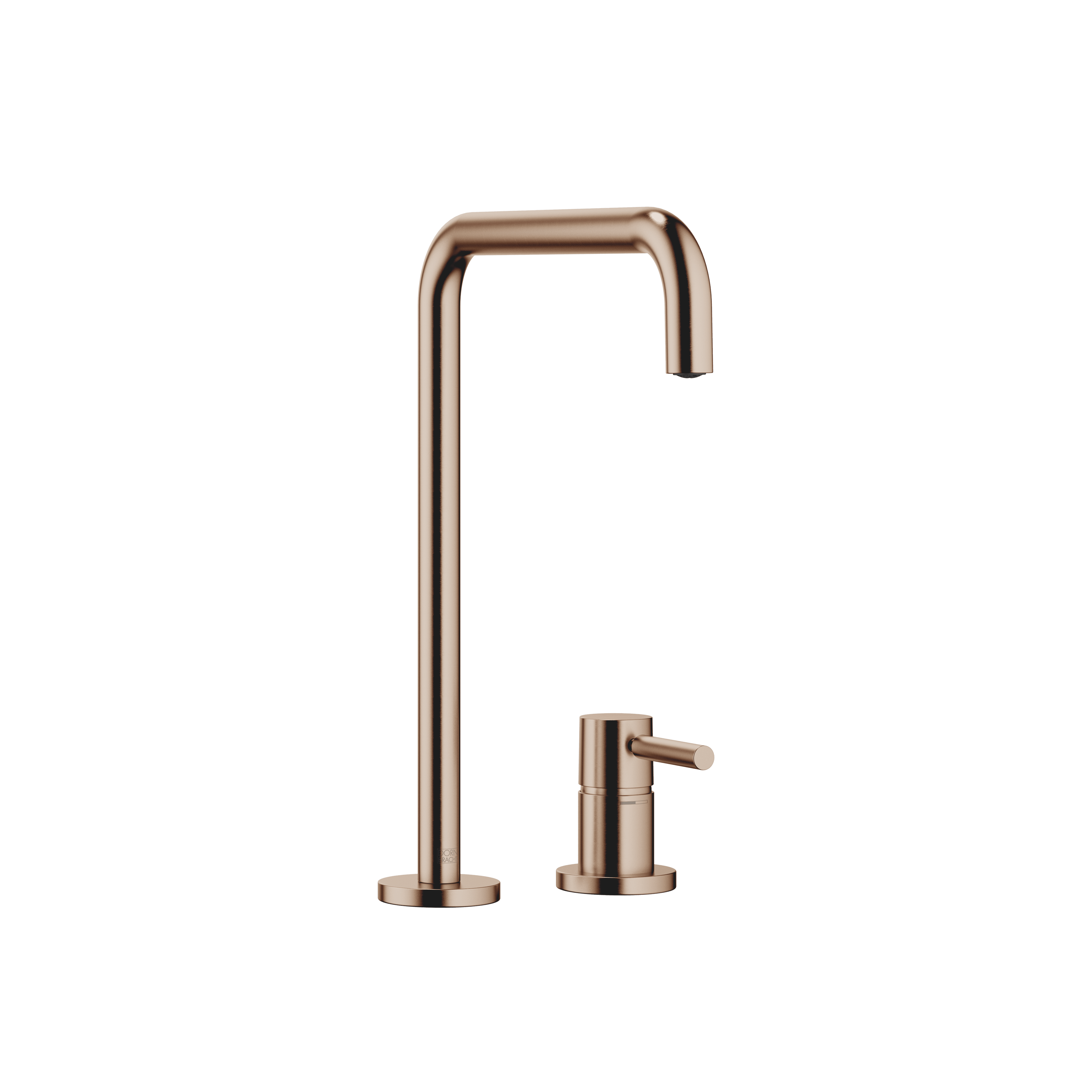 META SQUARE Two-hole mixer with individual rosettes in Brushed Bronze (PVD)