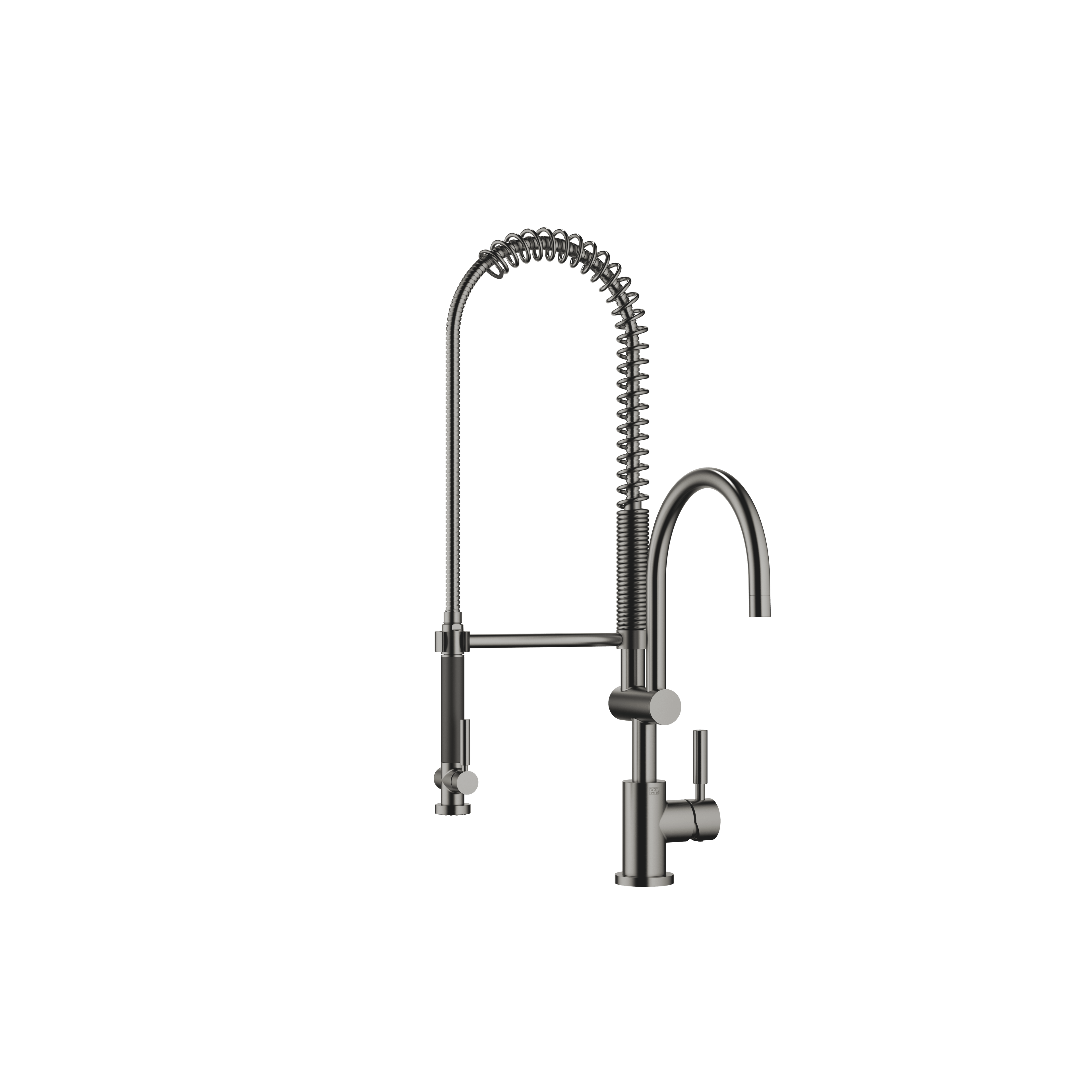 TARA Profi single-lever mixer in Brushed Dark Platinum