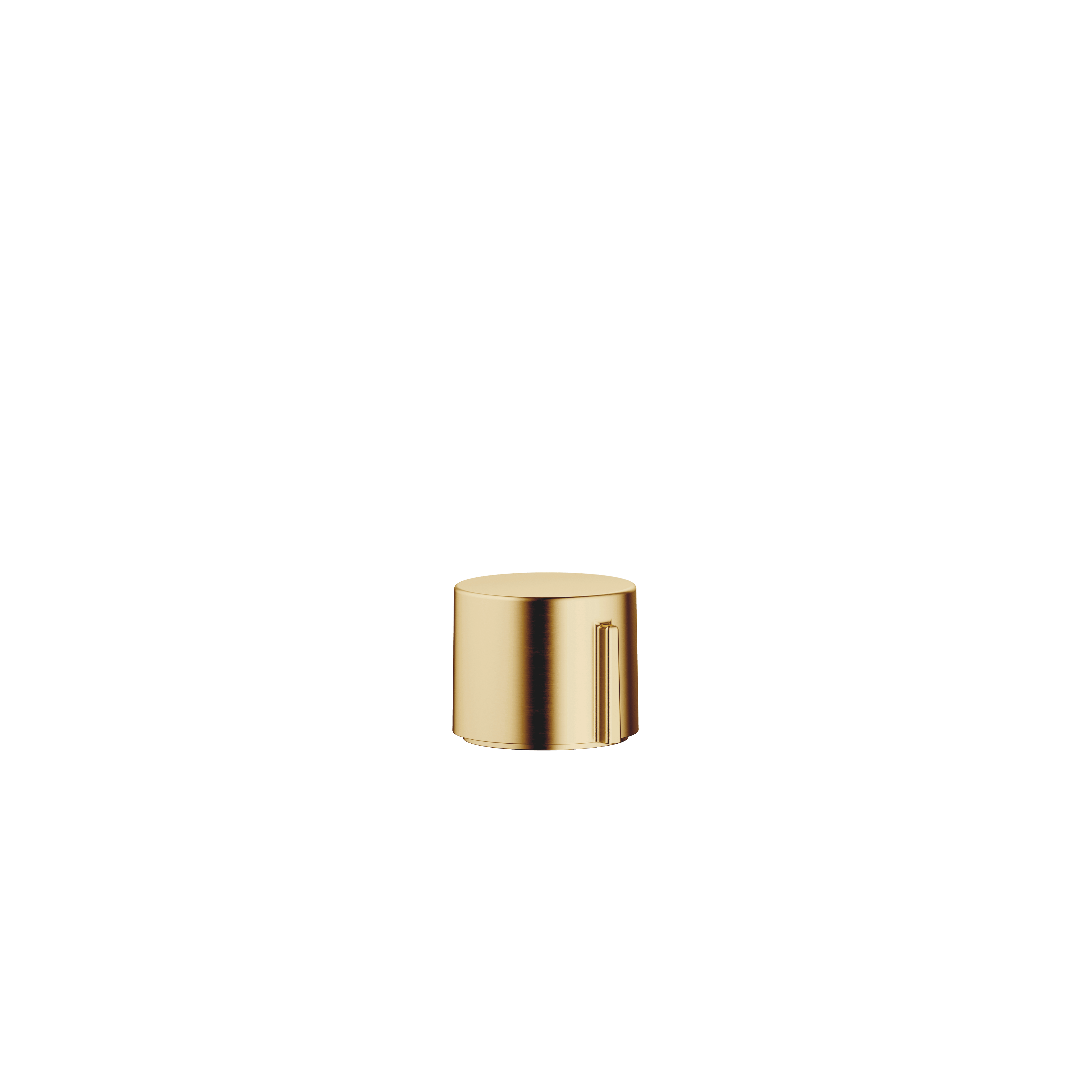 Strainer waste with control handle in Brushed Durabrass (23kt Gold)