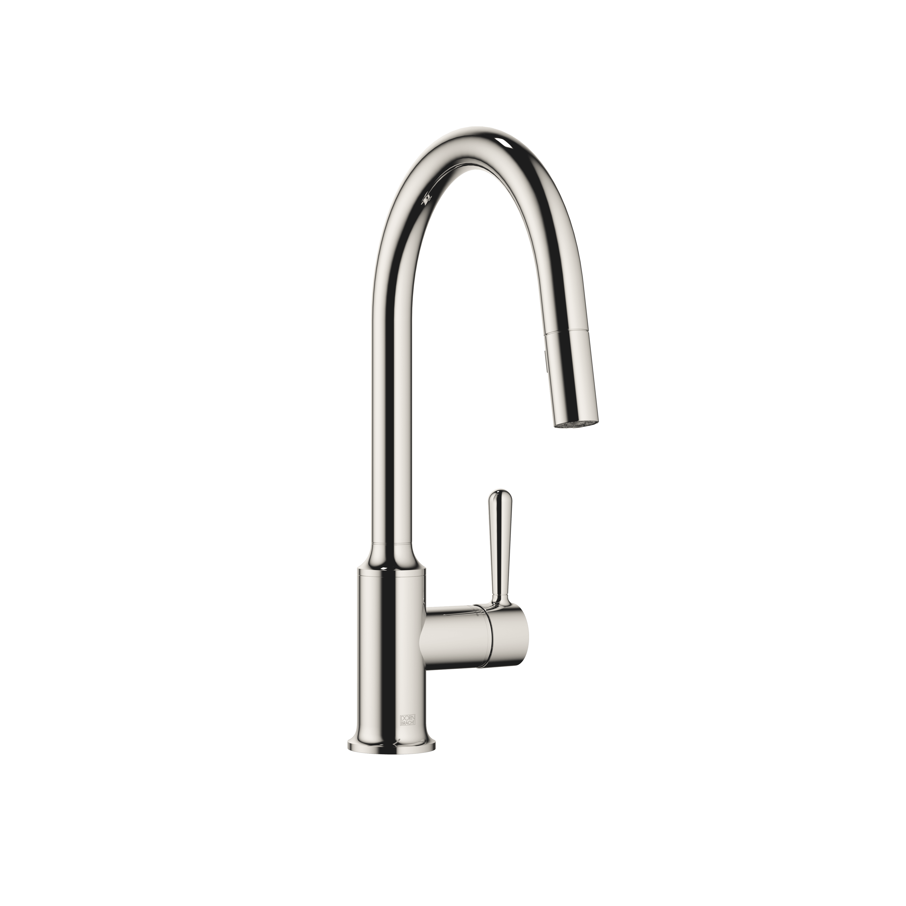 VAIA Single-lever mixer Pull-down with spray function in Platinum