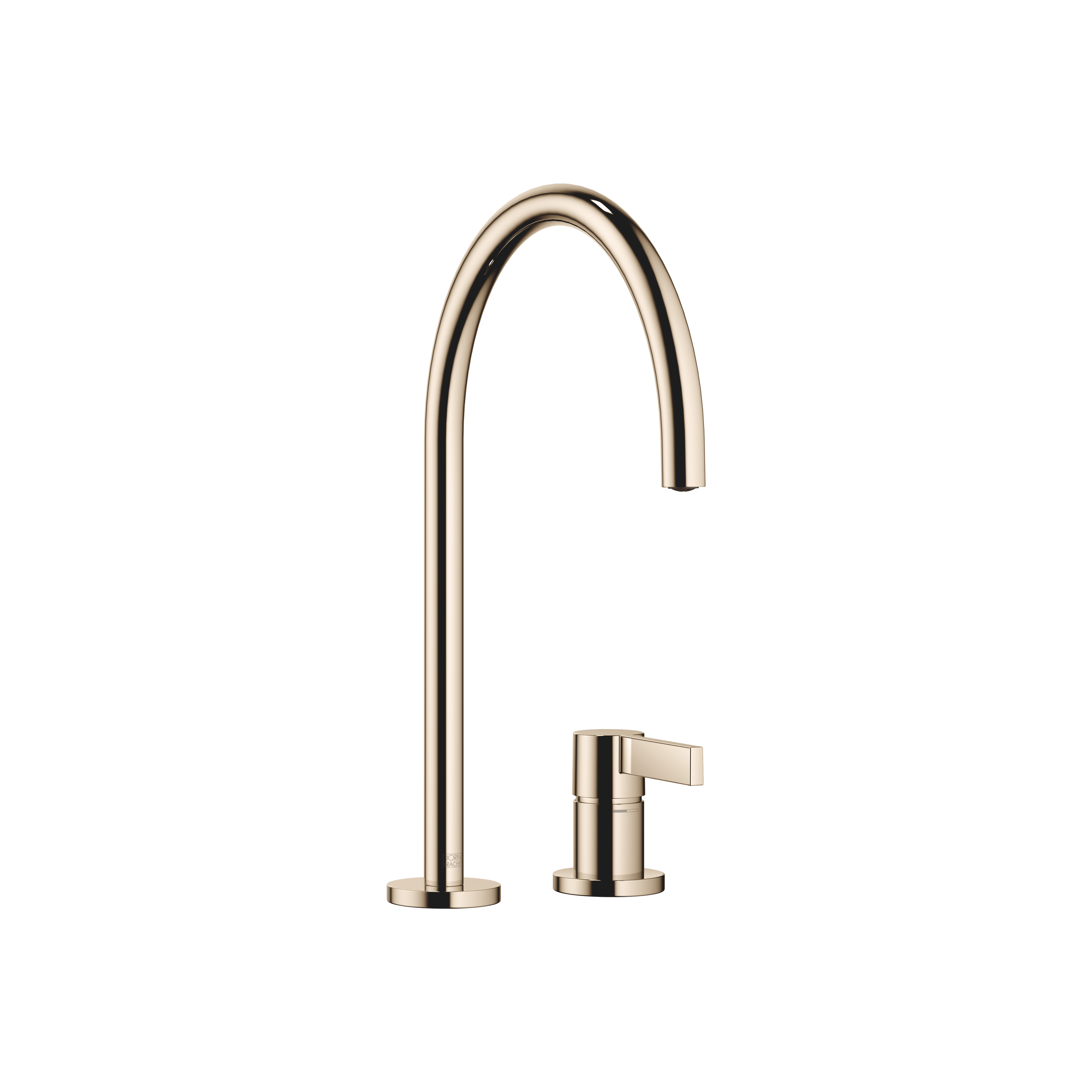 TARA ULTRA Two-hole mixer with individual rosettes in Champagne (22kt Gold)