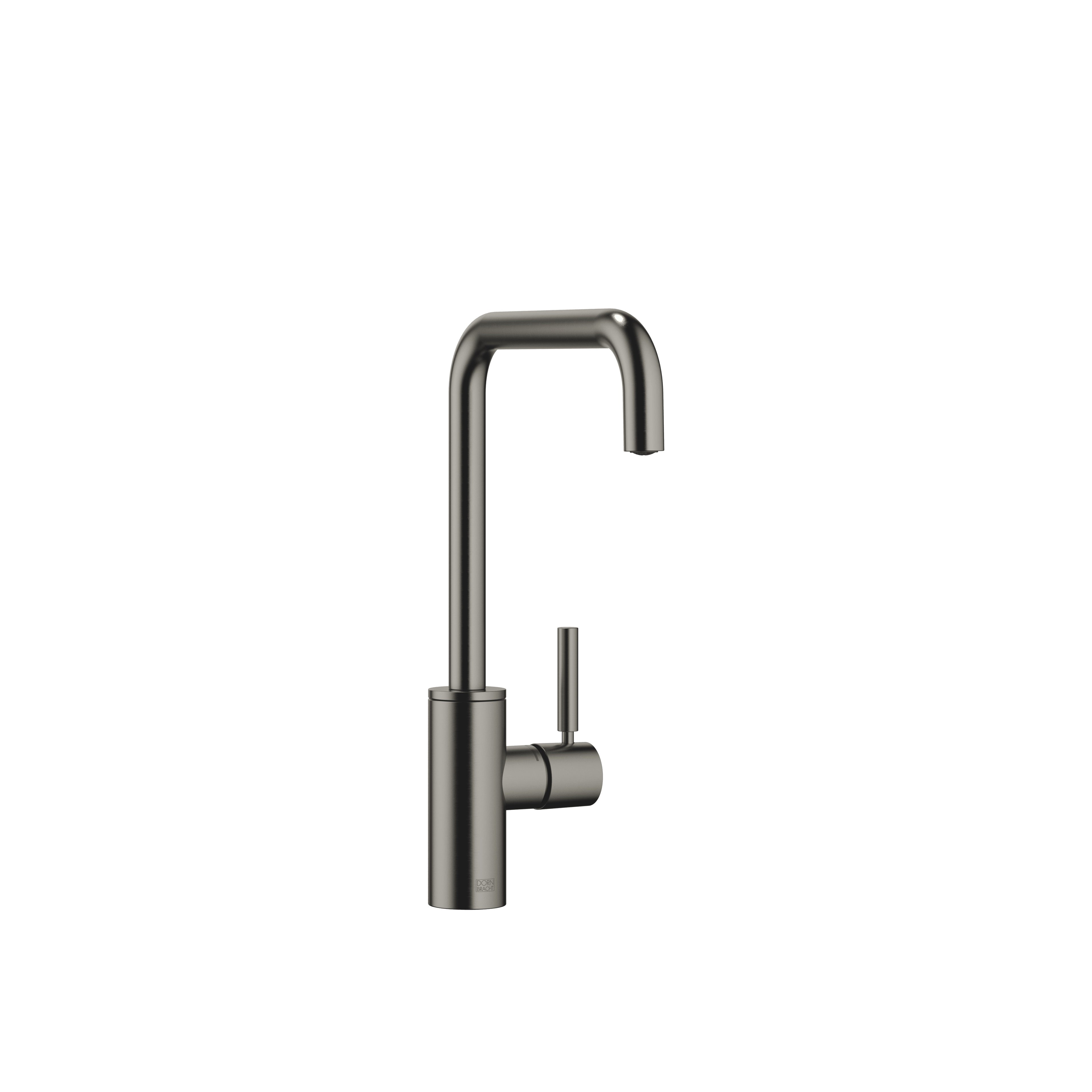 META SQUARE Single-lever mixer in Brushed Dark Platinum