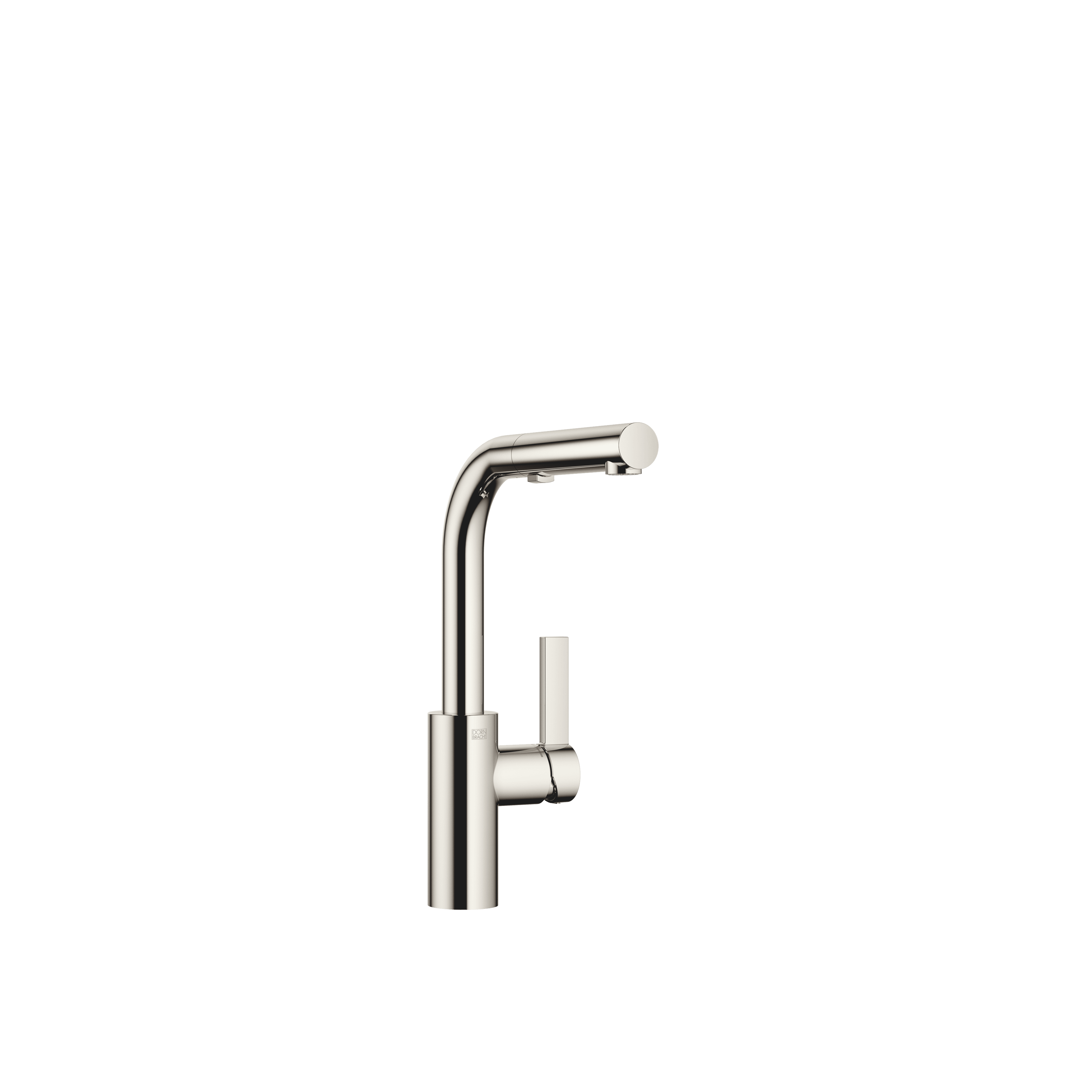 ELIO Single-lever mixer Pull-out with spray function in Platinum