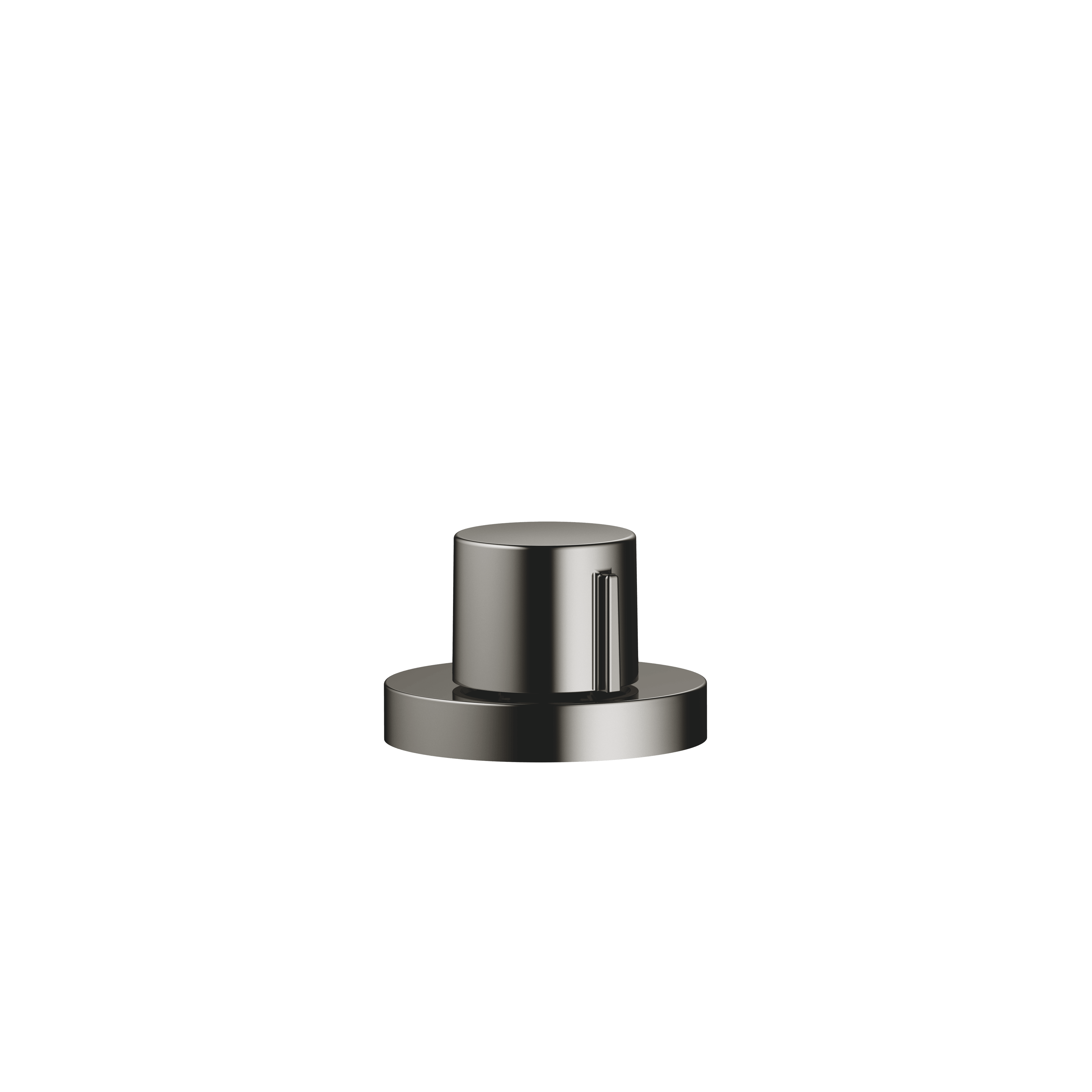 Strainer waste with control handle in Dark Chrome