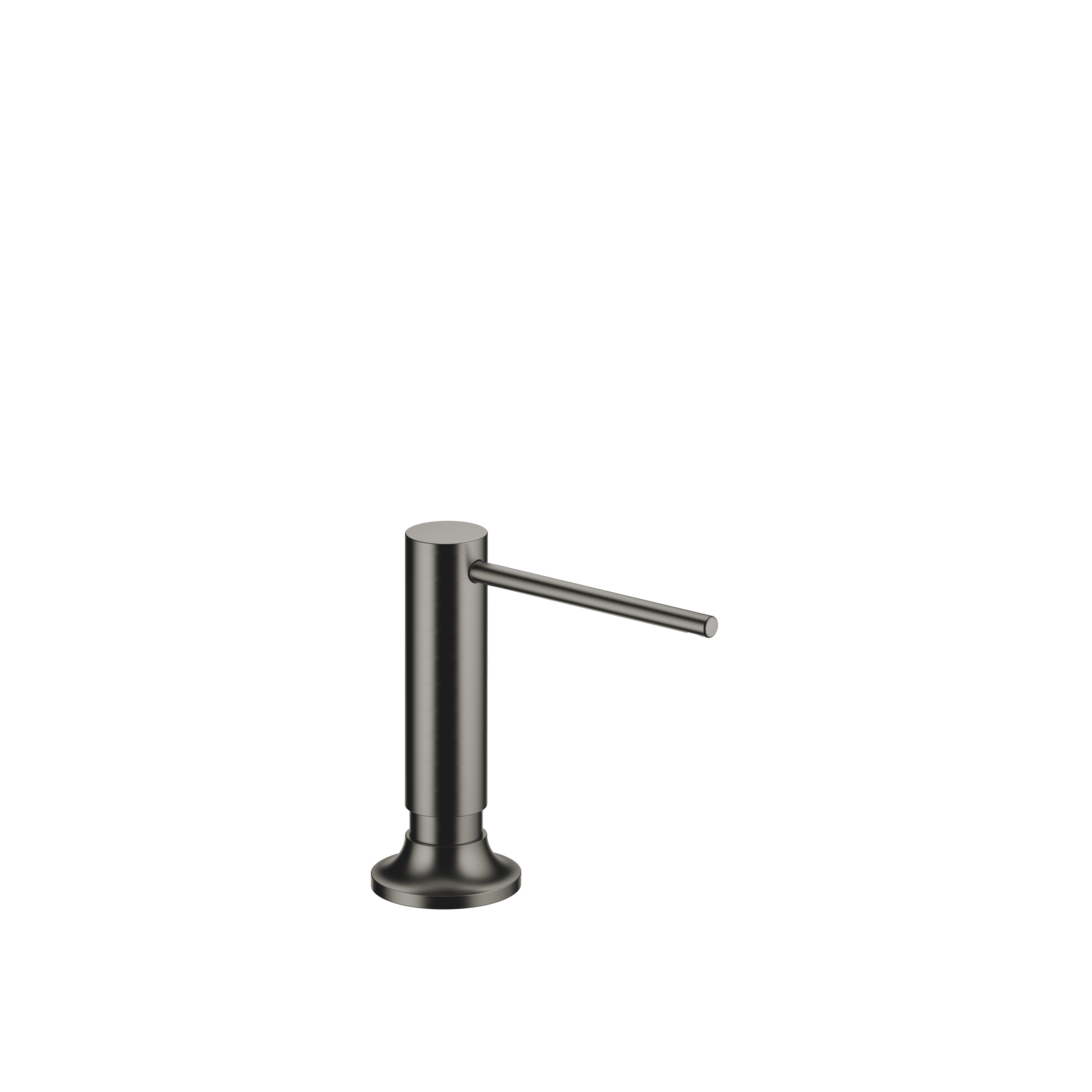 VAIA Dispenser with rosette in Brushed Dark Platinum
