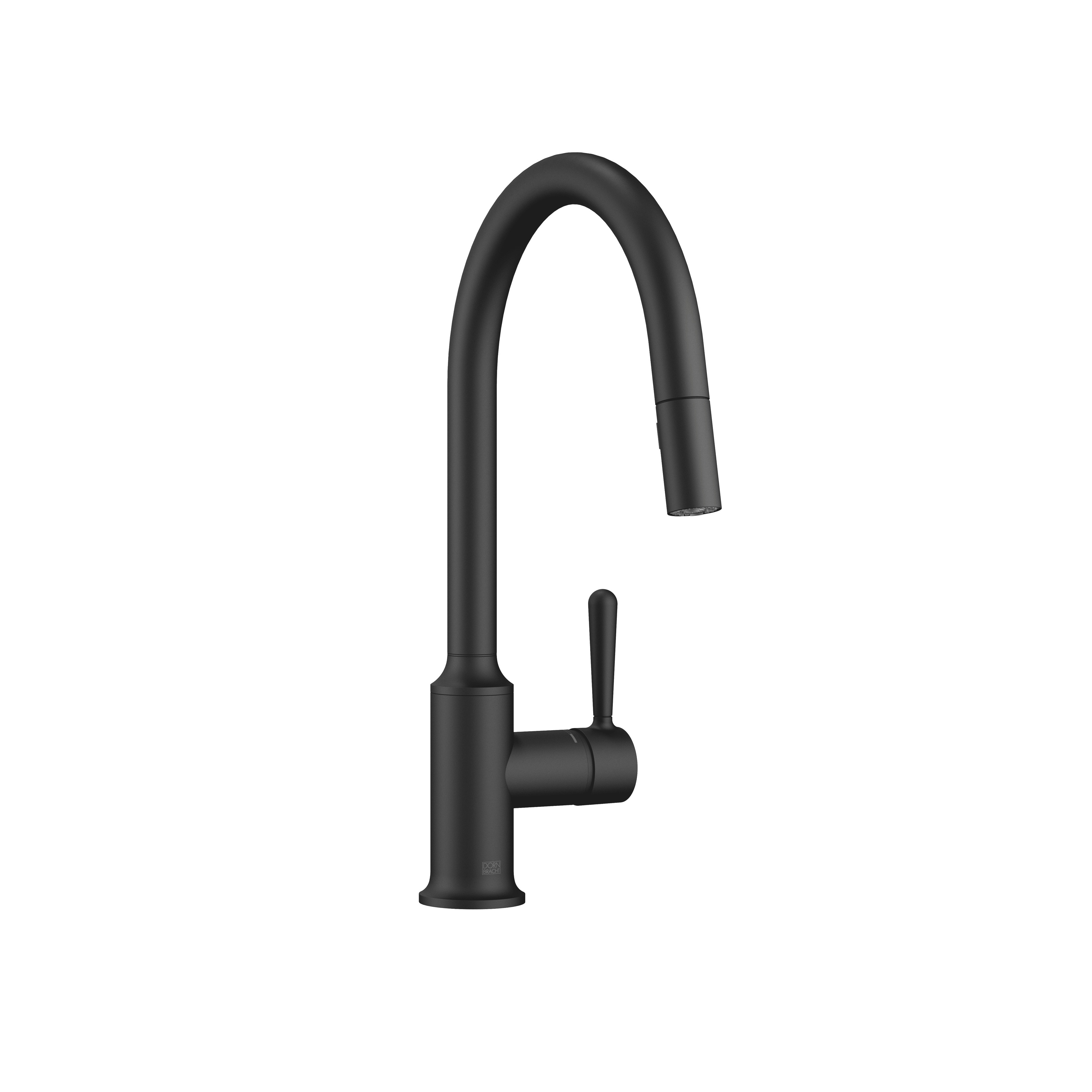 VAIA Single-lever mixer Pull-down with spray function in Matte Black