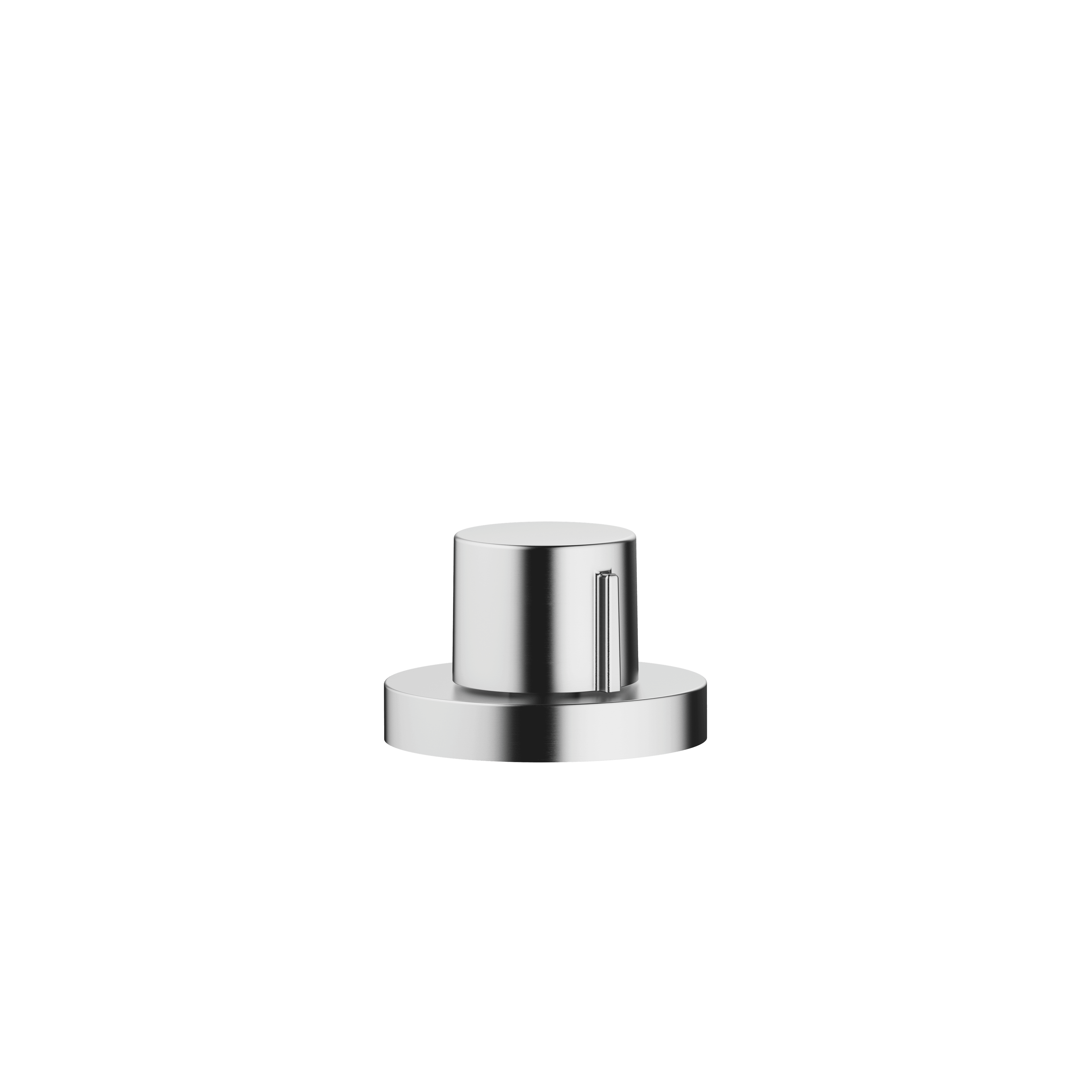 Strainer waste with control handle in Brushed Chrome