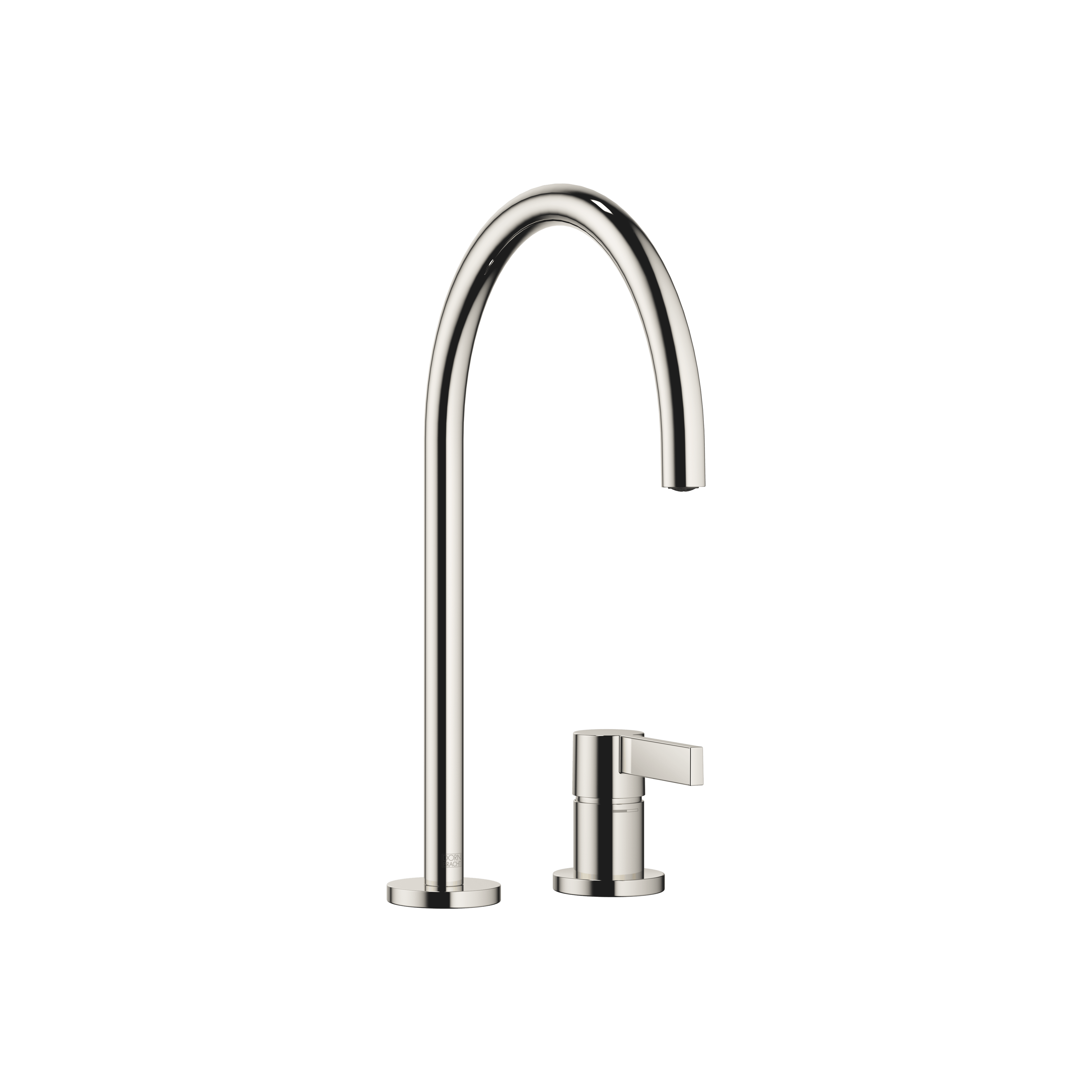 TARA ULTRA Two-hole mixer with individual rosettes in Platinum