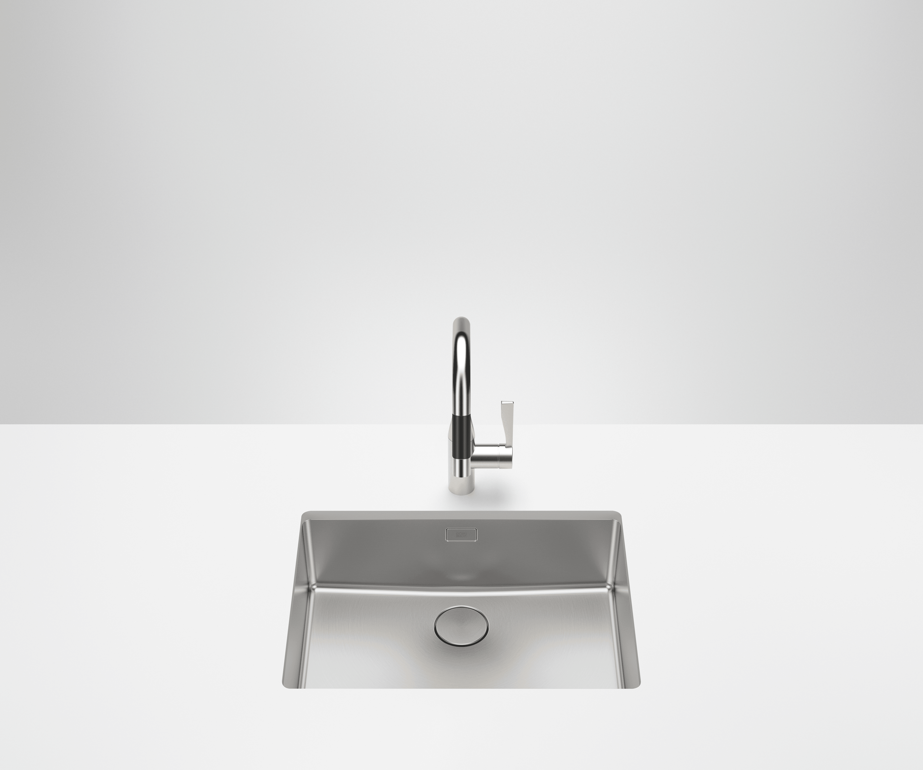 Single sink in Brushed Stainless Steel