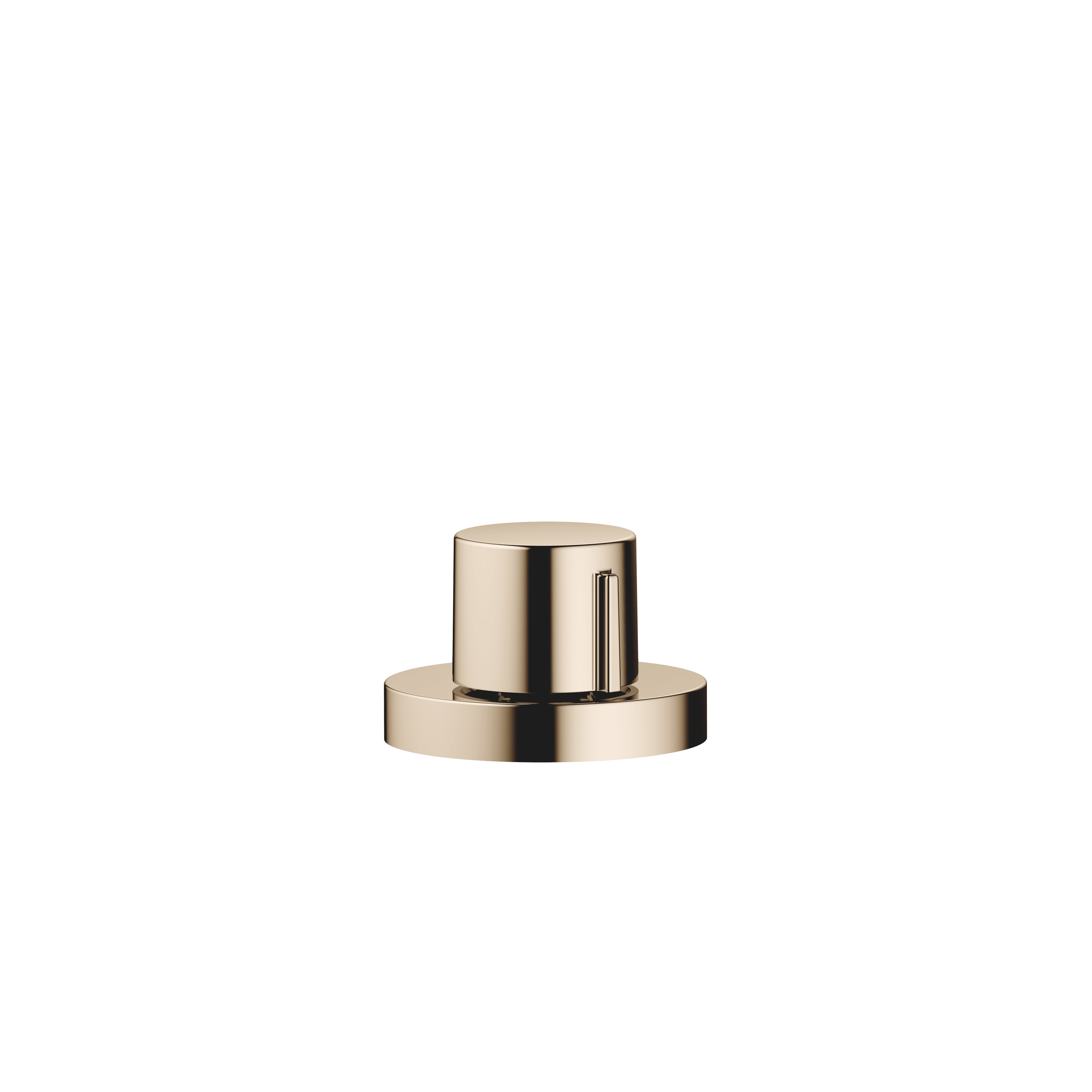 Strainer waste with control handle in Champagne (22kt Gold)