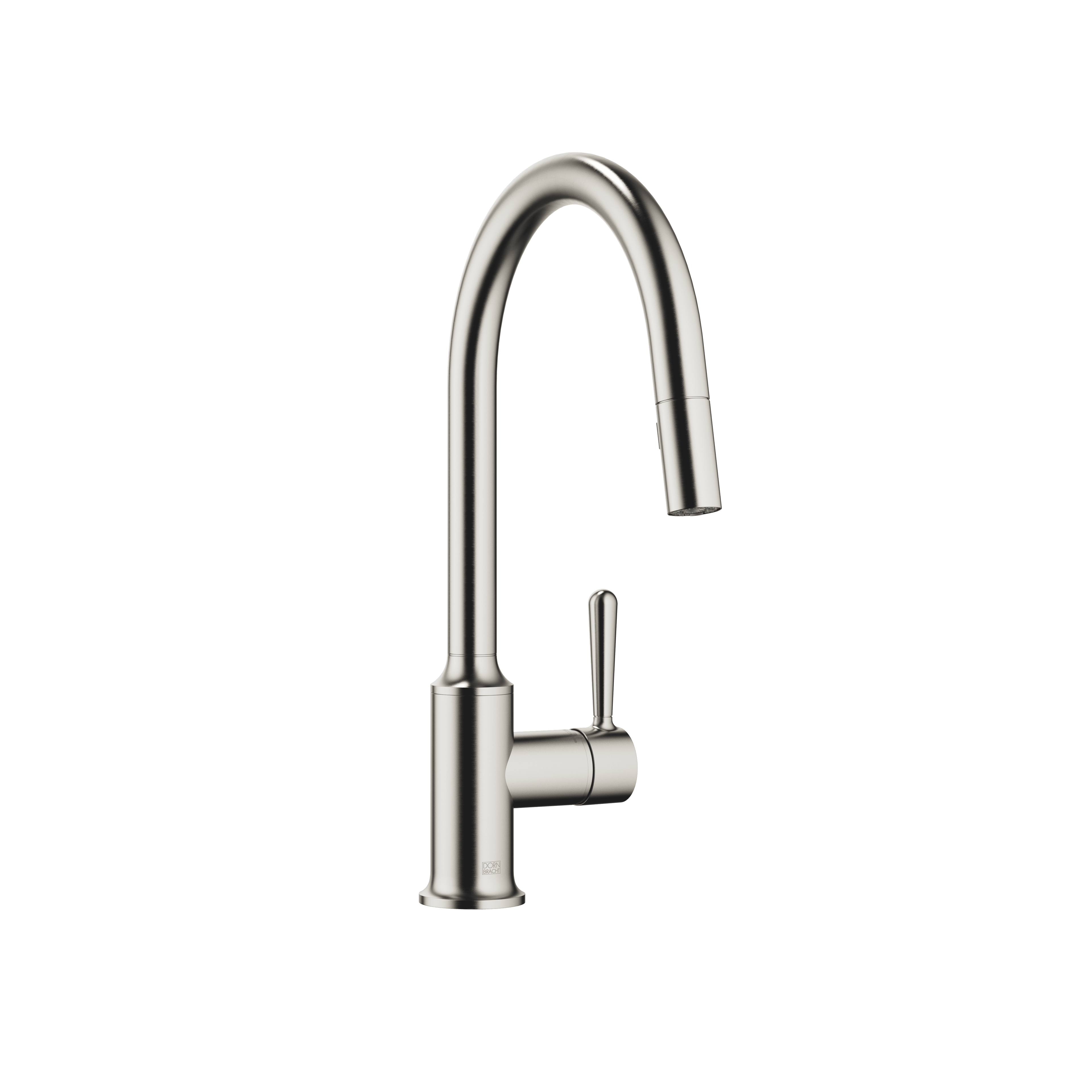 VAIA Single-lever mixer Pull-down with spray function in Brushed Platinum