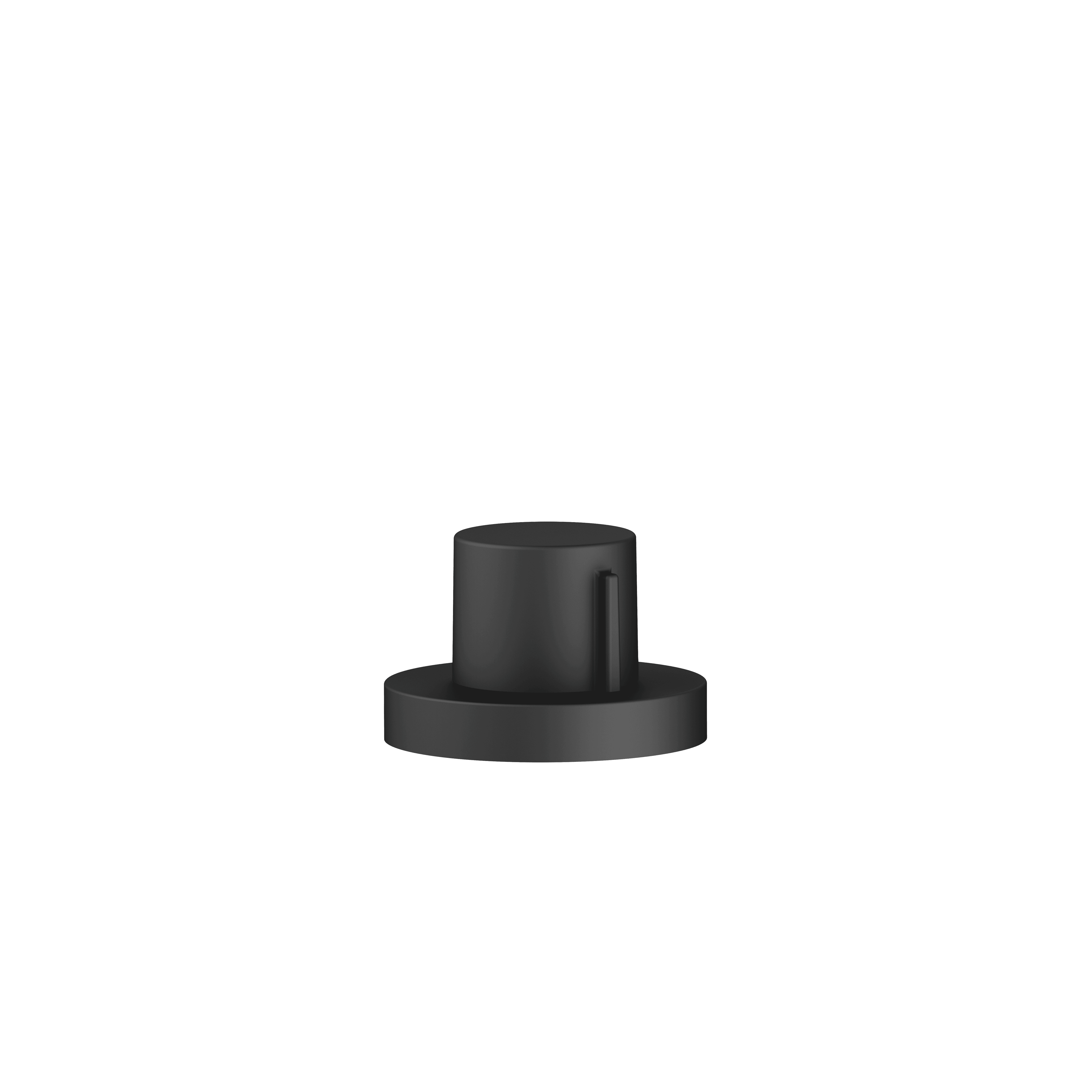 Strainer waste with control handle in Matte Black