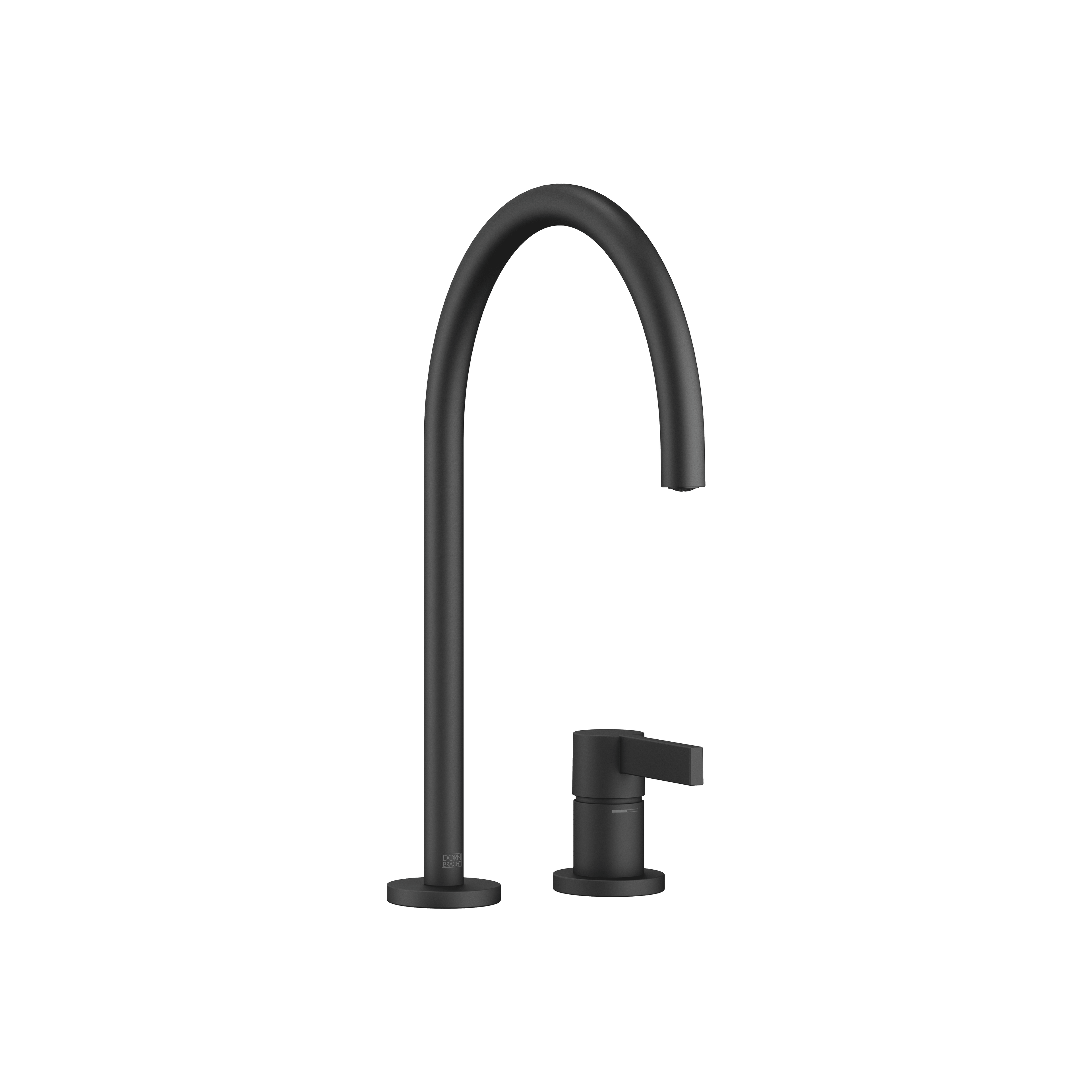 TARA ULTRA Two-hole mixer with individual rosettes in Matte Black