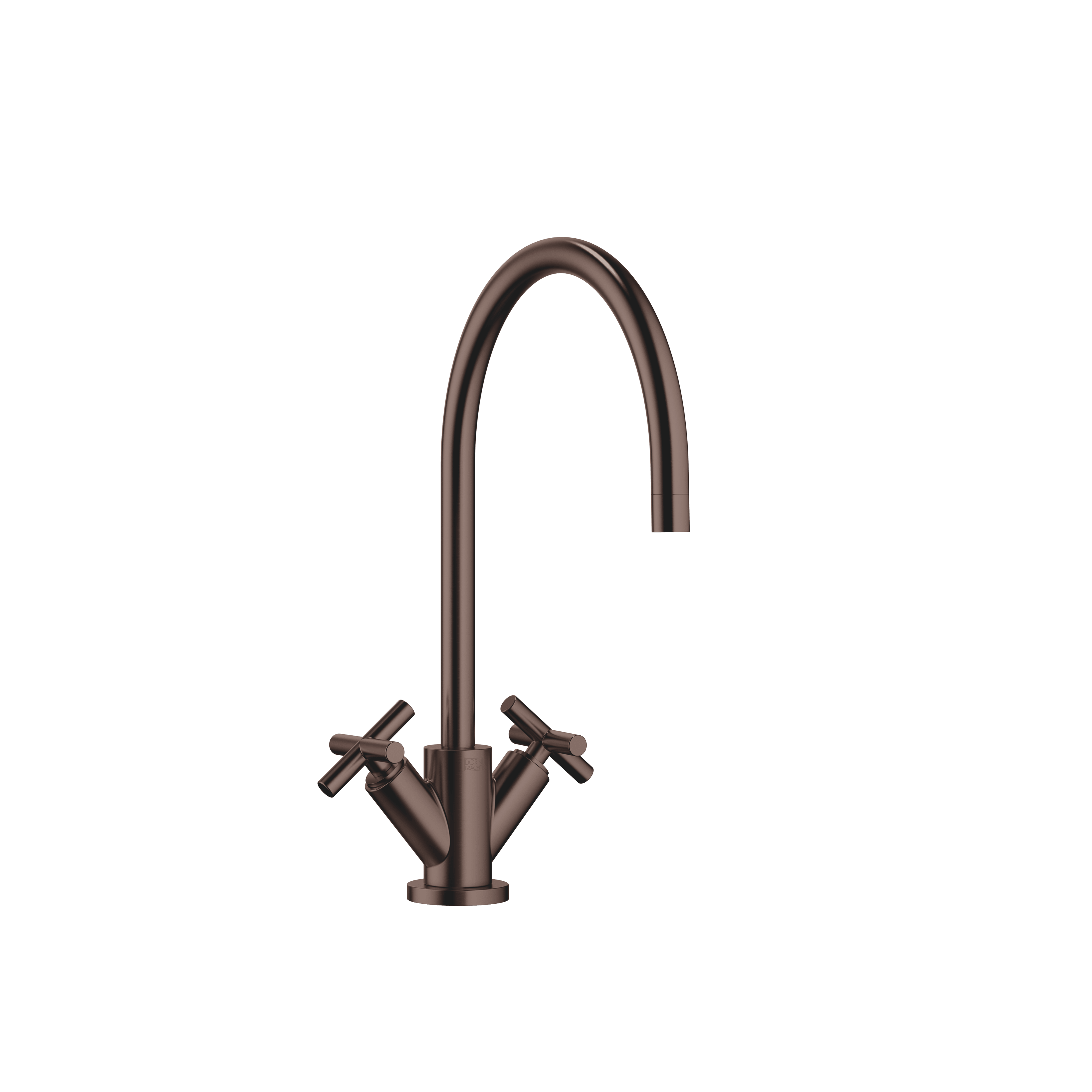 TARA Single-hole mixer in Brushed Dark Bronze (PVD)