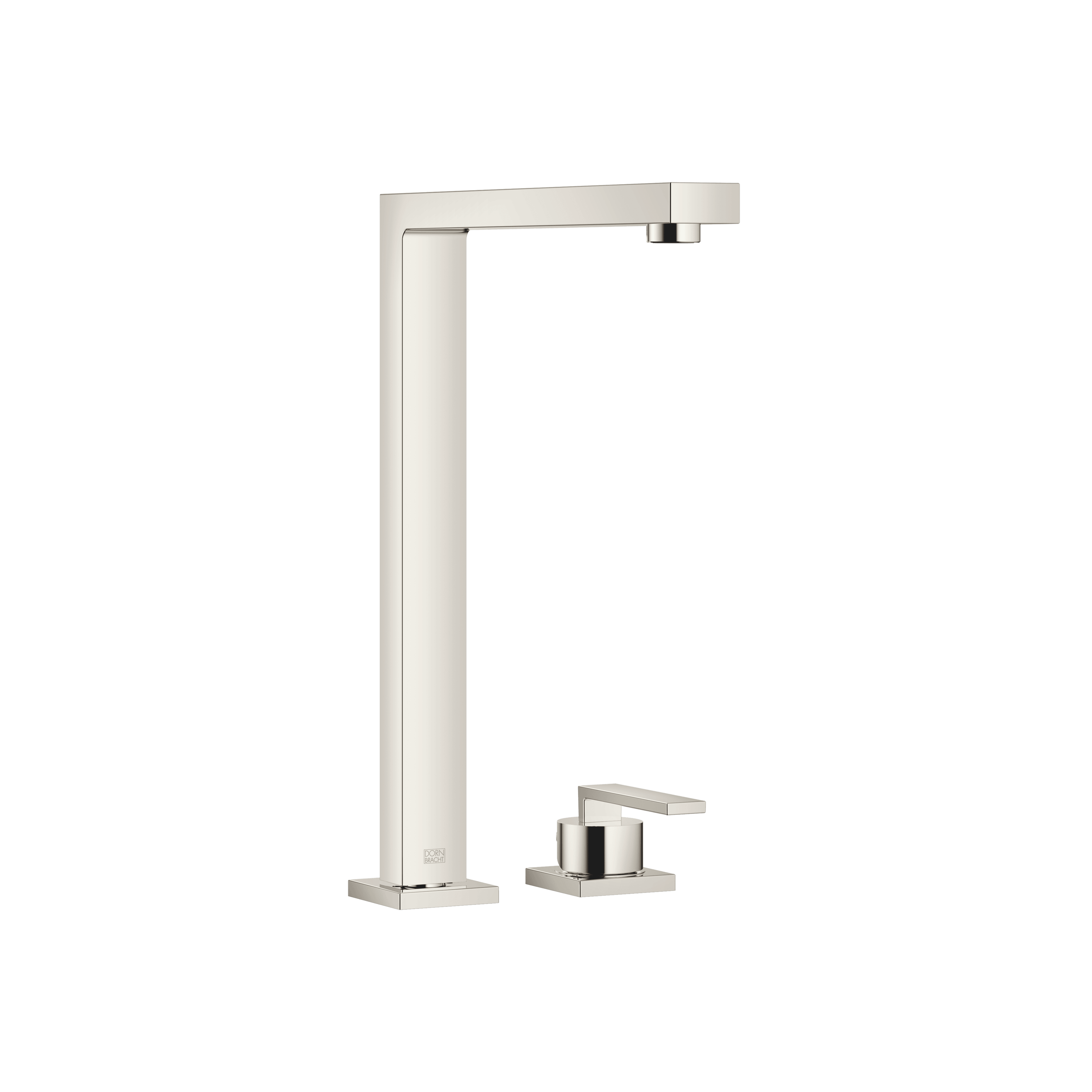 LOT Two-hole mixer with individual rosettes in Platinum