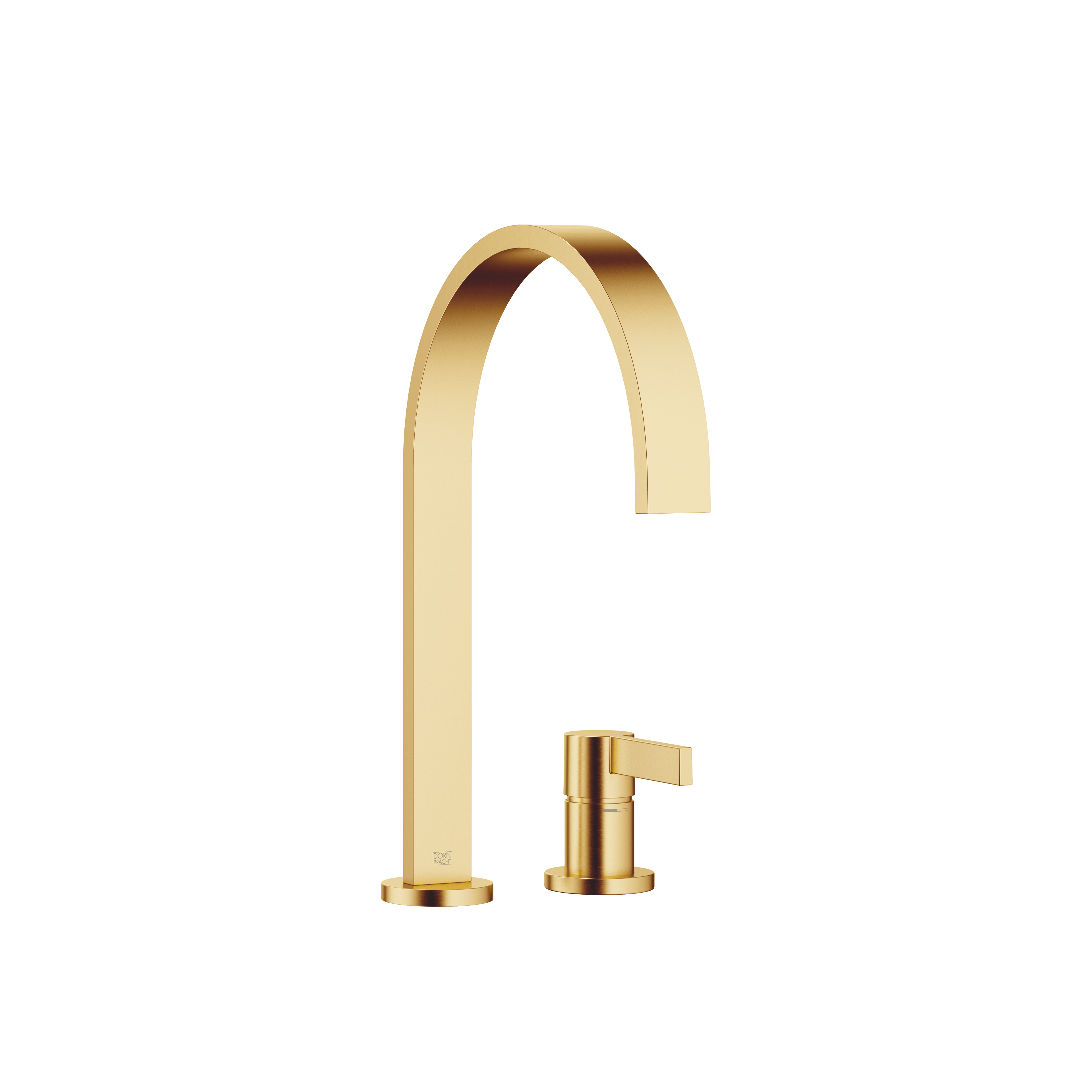 MEM Two-hole mixer with individual rosettes in Brushed Durabrass (23kt Gold)