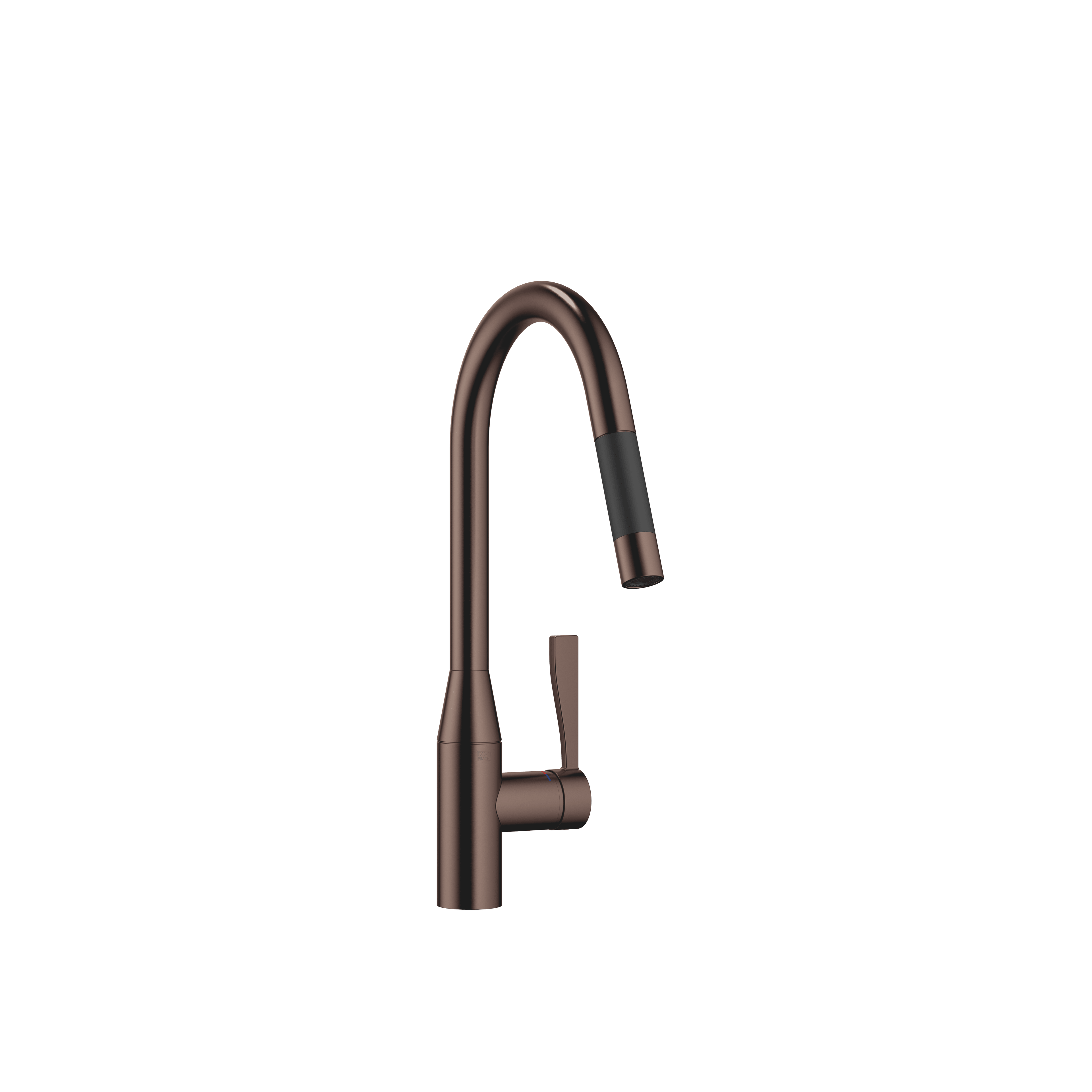 SYNC Single-lever mixer Pull-down with spray function in Brushed Dark Bronze (PVD)