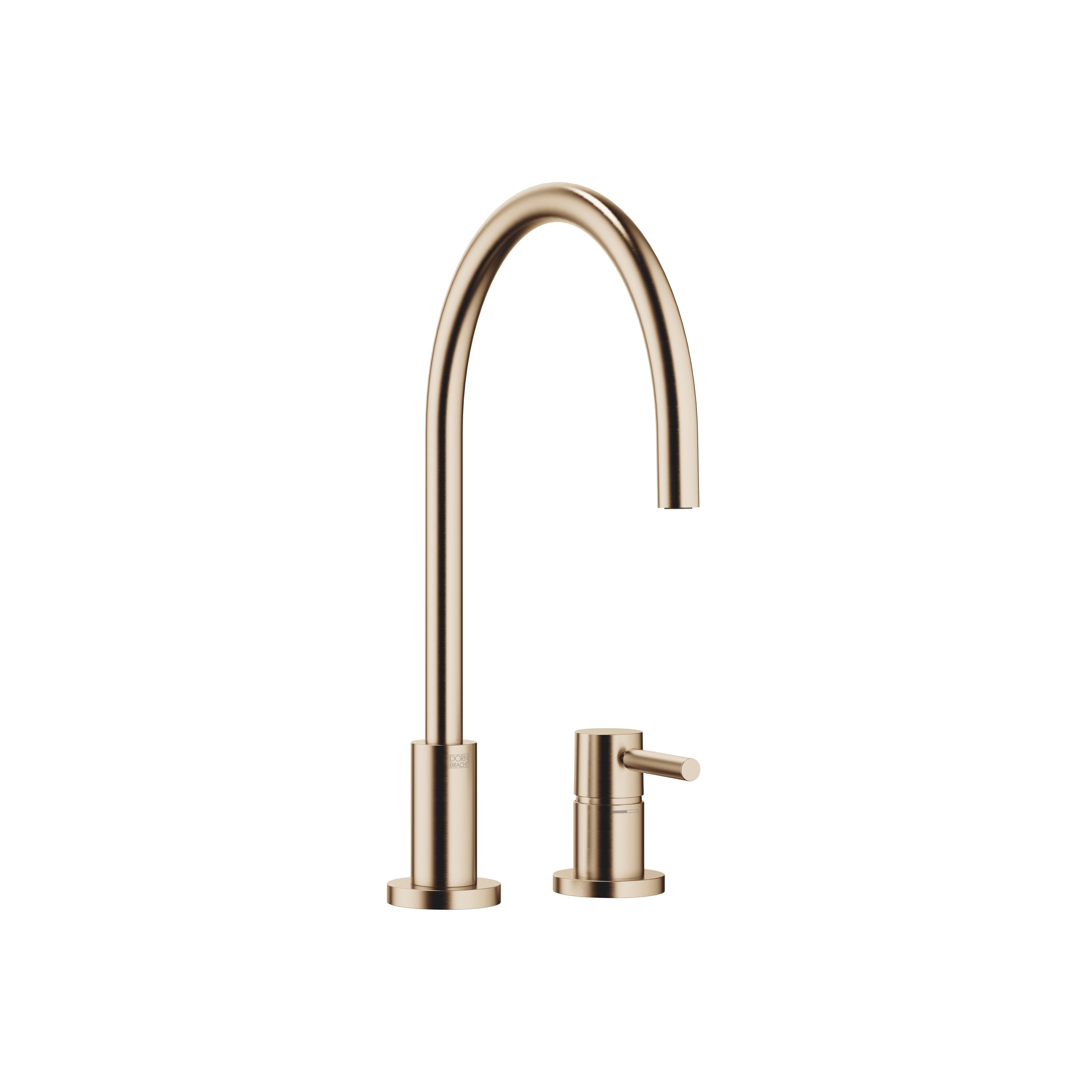TARA Two-hole mixer with individual rosettes in Brushed Champagne (22kt Gold)