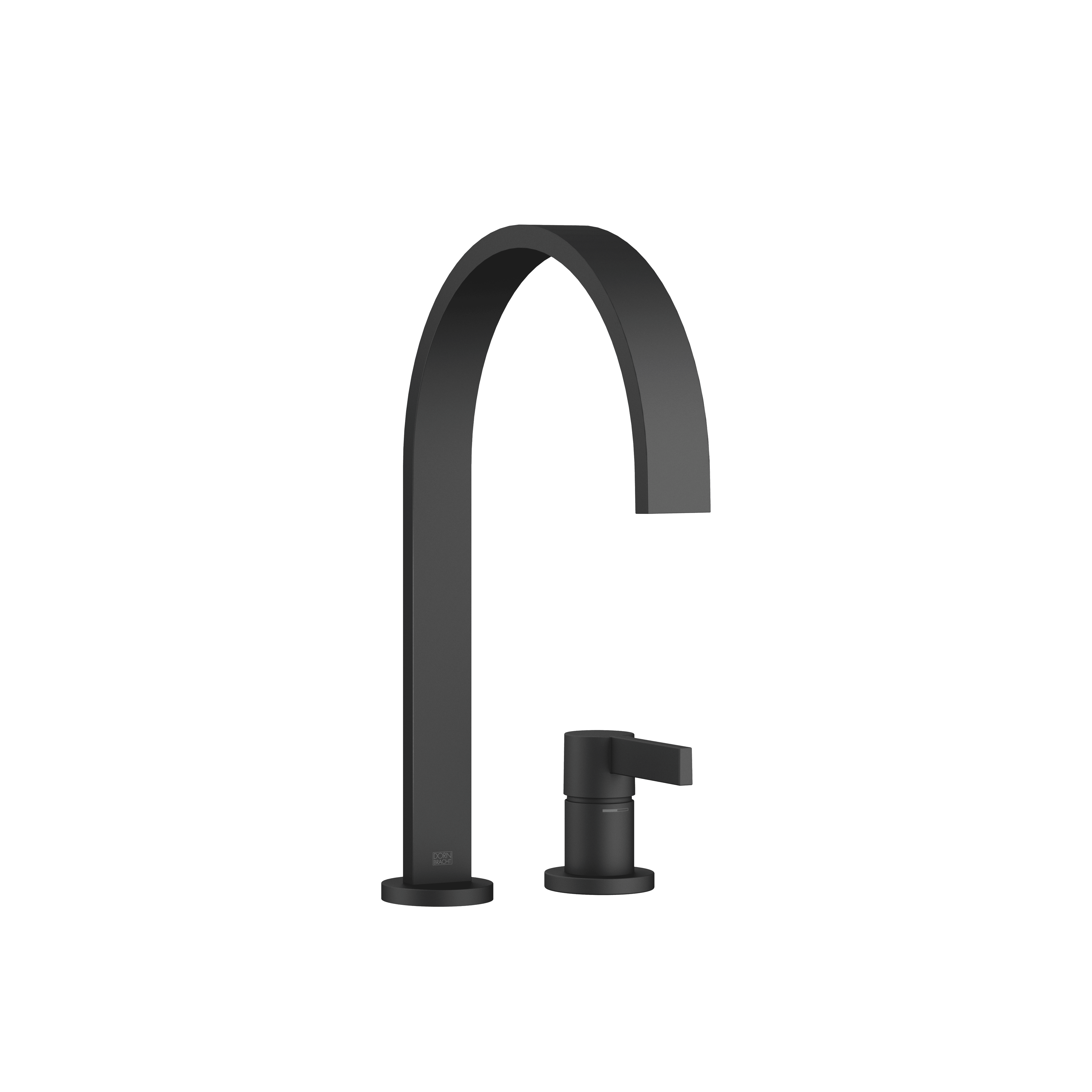 MEM Two-hole mixer with individual rosettes in Matte Black