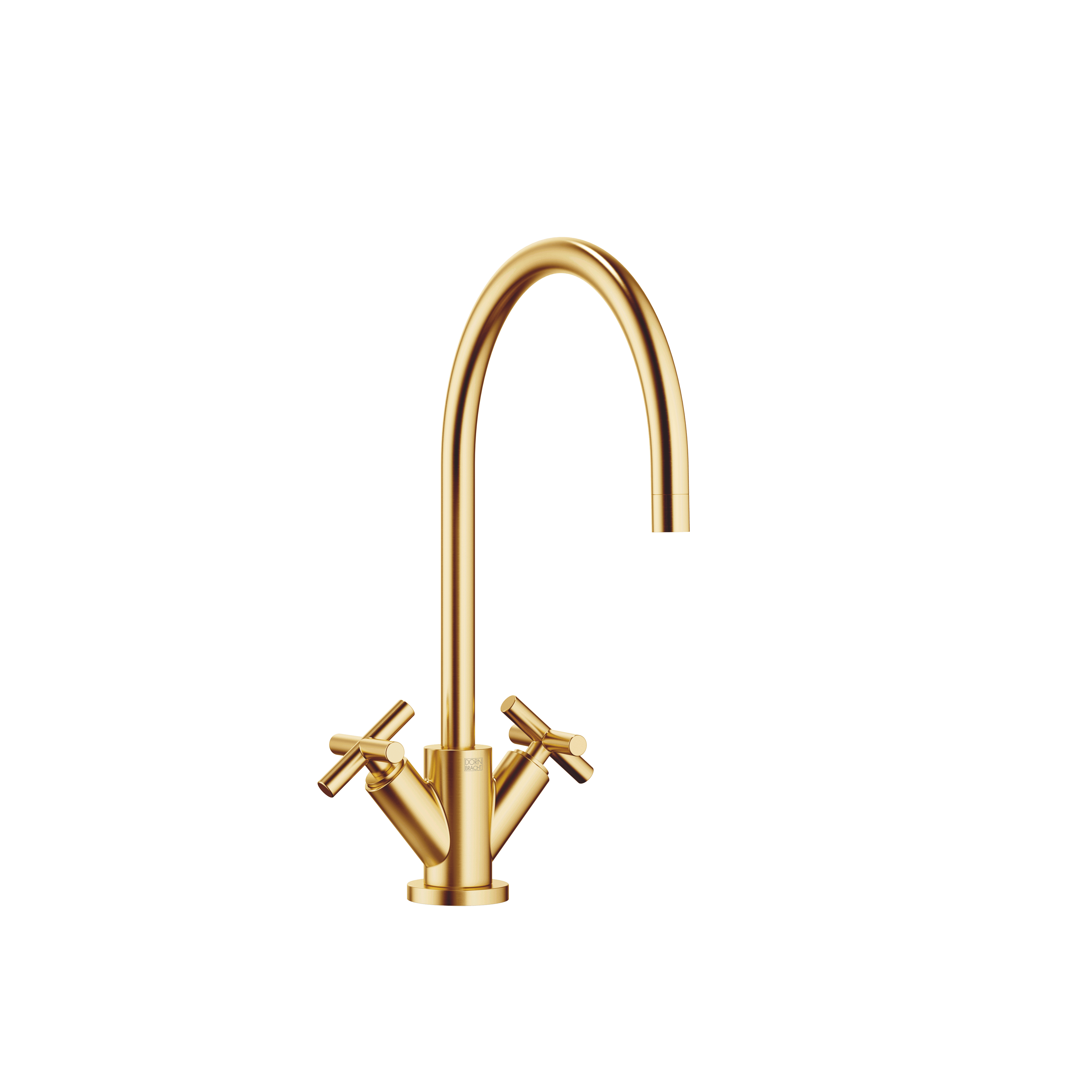TARA Single-hole mixer in Brushed Durabrass (23kt Gold)