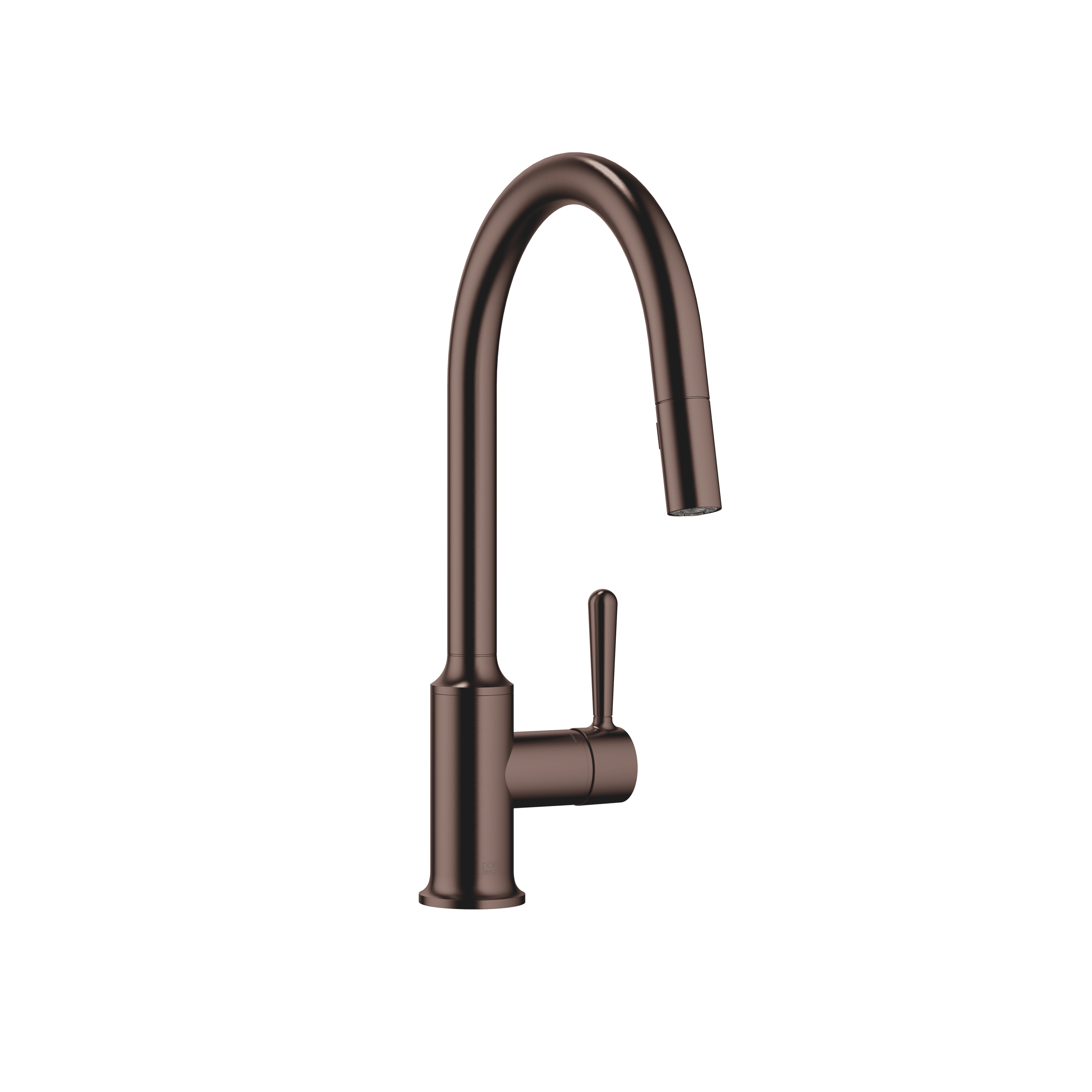 VAIA Single-lever mixer Pull-down with spray function in Brushed Dark Bronze (PVD)