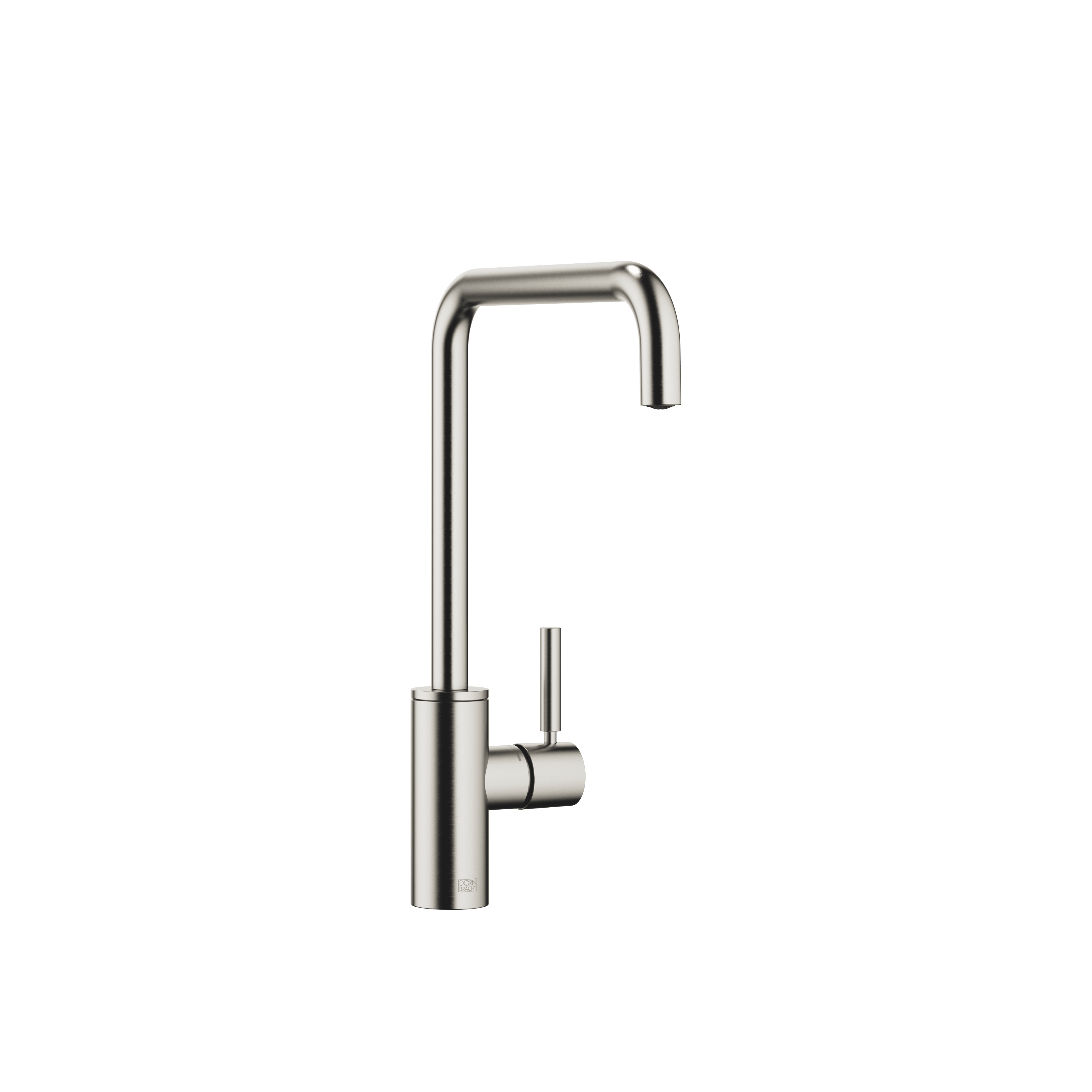 META SQUARE Single-lever mixer in Brushed Platinum