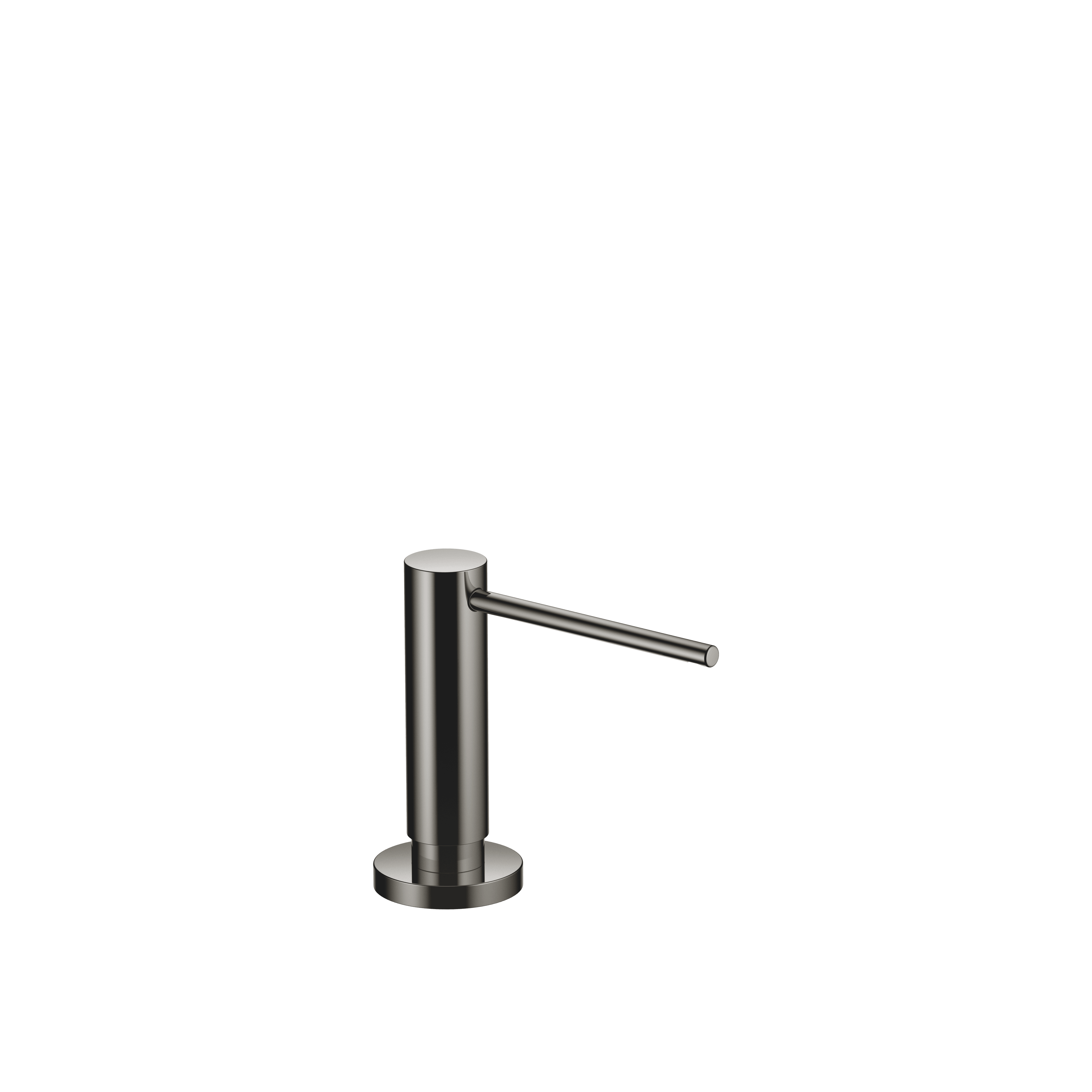 Dispenser with rosette in Dark Chrome