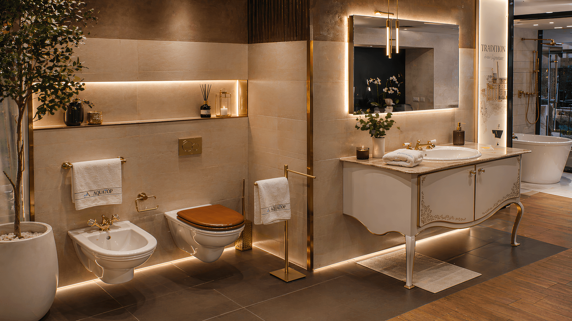Aquatop bathroom configuration journey